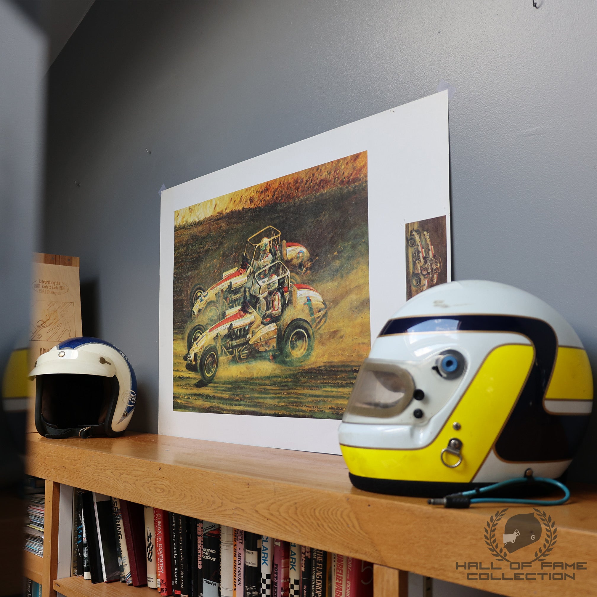 1974 Mario Andretti Signed 'Duel In The Dirt' Ron Burton Limited Edition Art Print