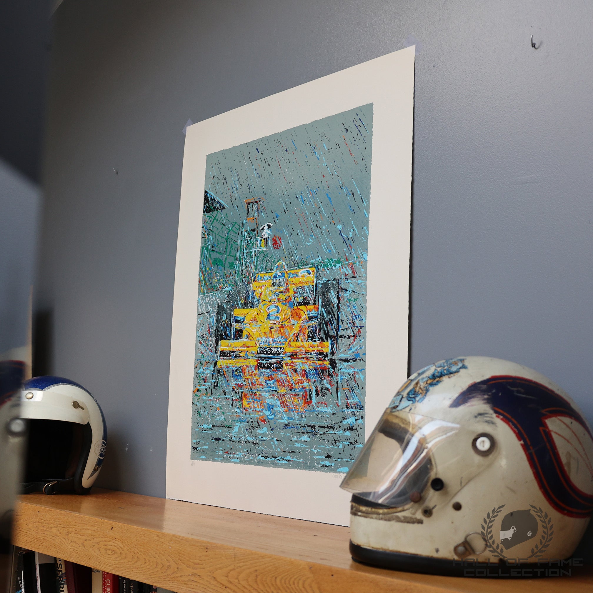 1976 Johnny Rutherford Indy 500 Rain Win Ron Burton Limited Edition Print