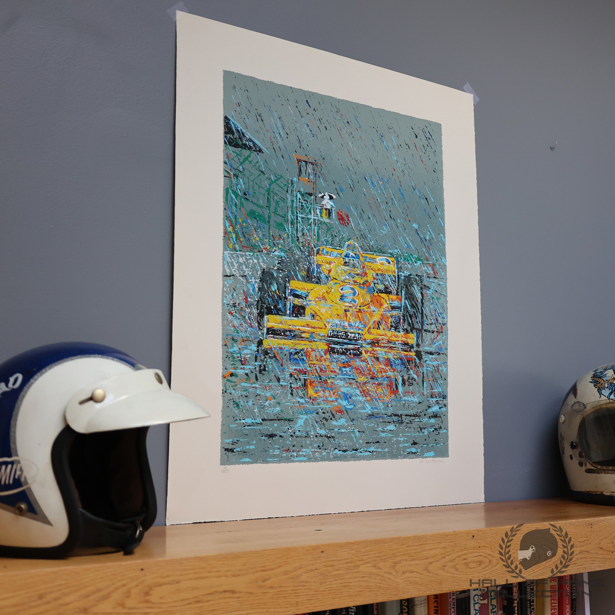 1976 Johnny Rutherford Indy 500 Rain Win Ron Burton Limited Edition Print