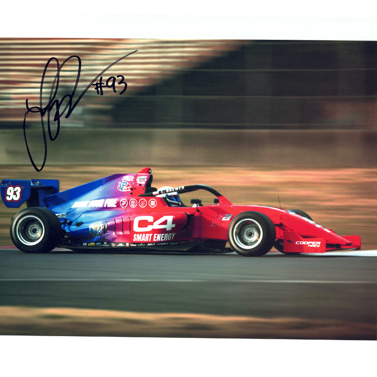 2022 Lindsay Brewer Signed Limited Edition of 50 Indy Pro 2000 Rookie 8x10 Photo Collection #4