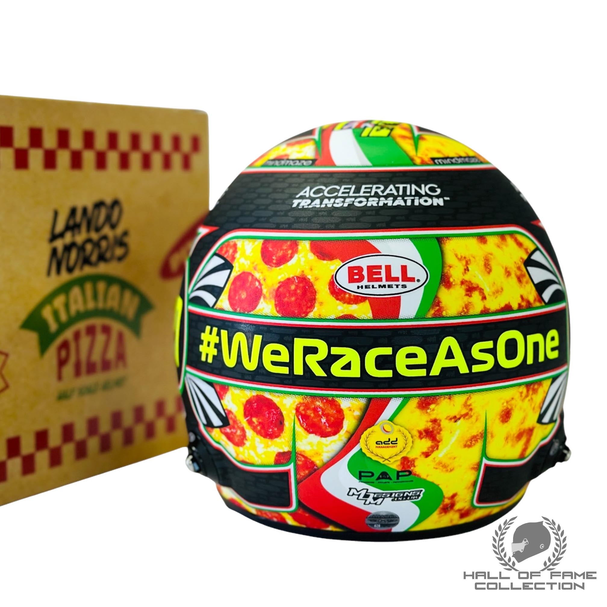 2020 Lando Norris Monza GP “Pizza” Bell 1:2 Scale F1 Helmet