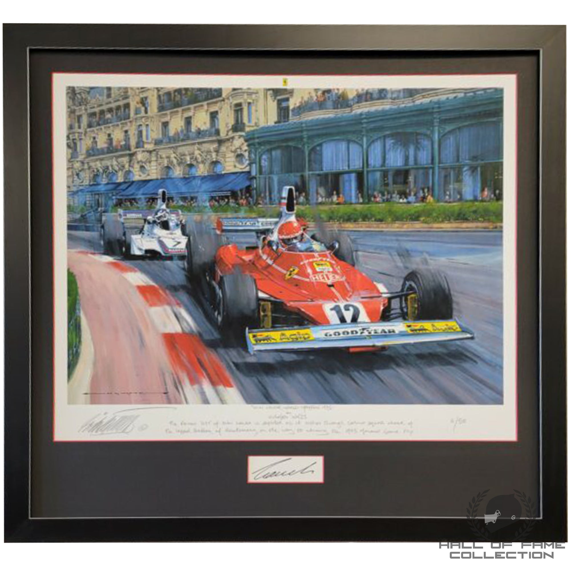 1975 Niki Lauda World Champion Monaco GP Scuderia Ferrari F1 Print