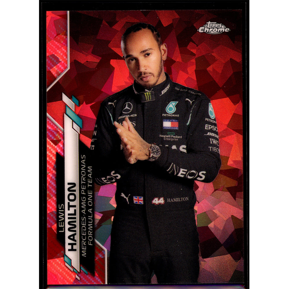 2020 Lewis Hamilton Topps Chrome Sapphire Formula 1 #1 Lewis Hamilton Red Sapphire 5/5