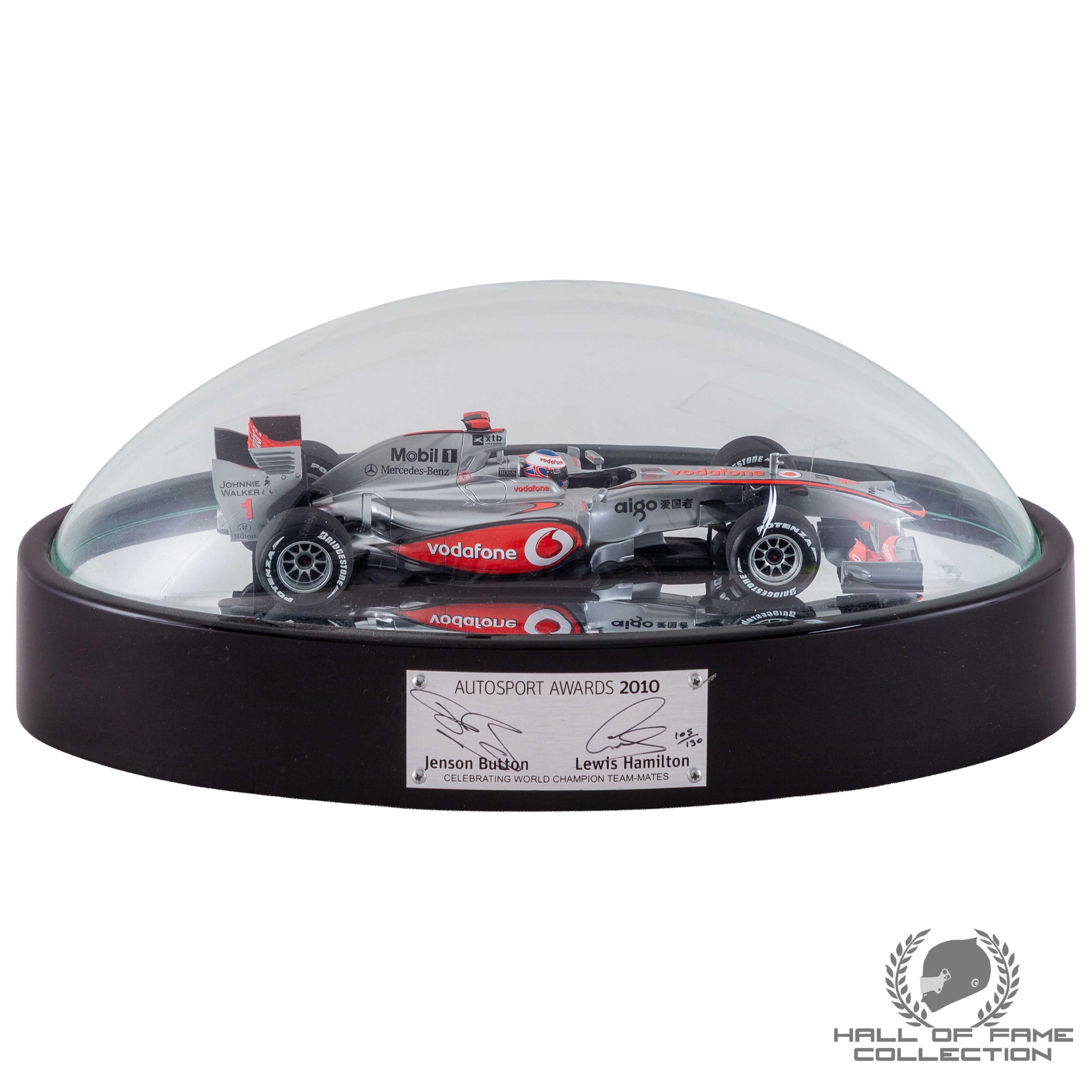 2010 Lewis Hamilton & Jenson Button Signed Autosport Awards Limited Edition Model