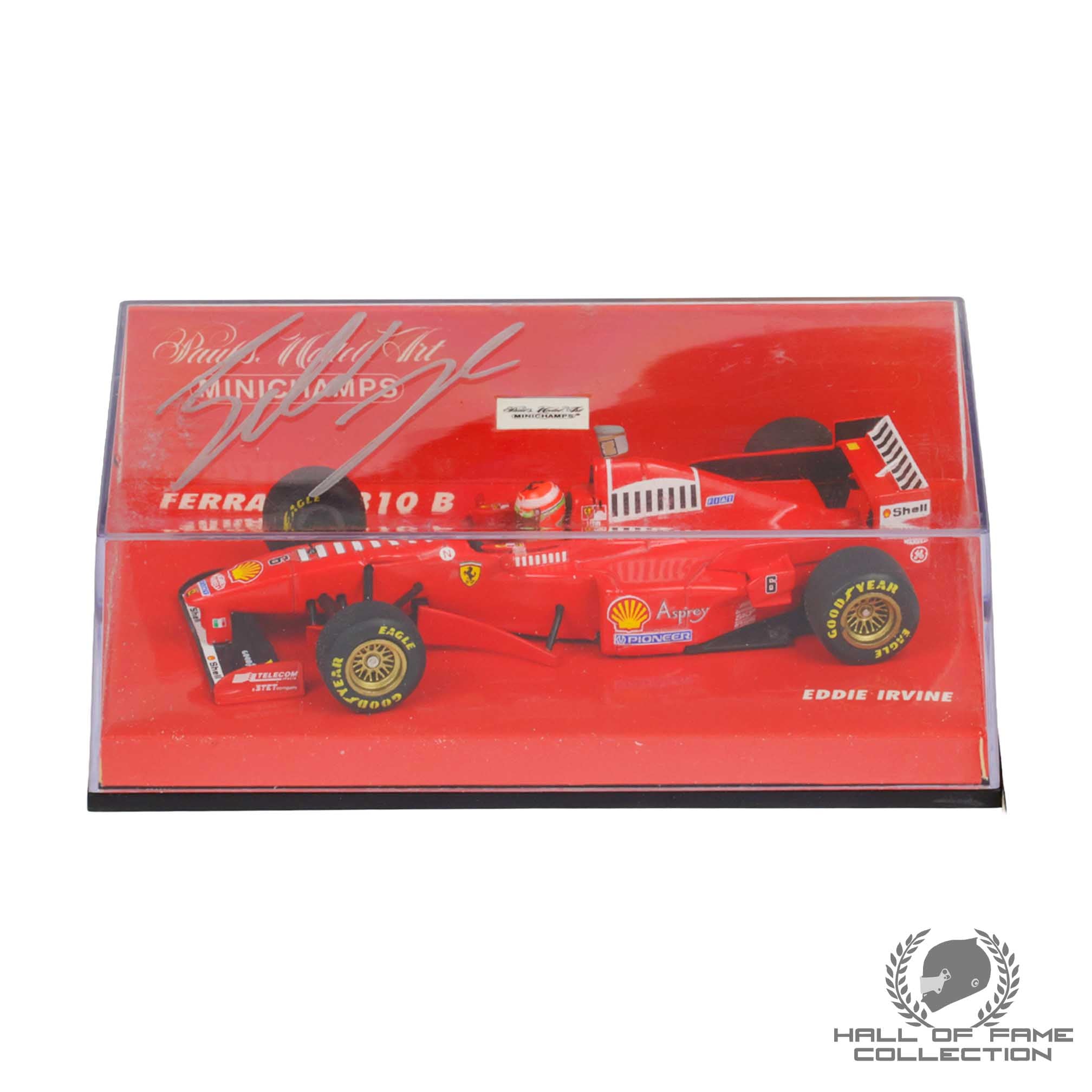 1997 Eddie Irvine Signed Ferrari F310 B Minichamps 1:43 F1 Model