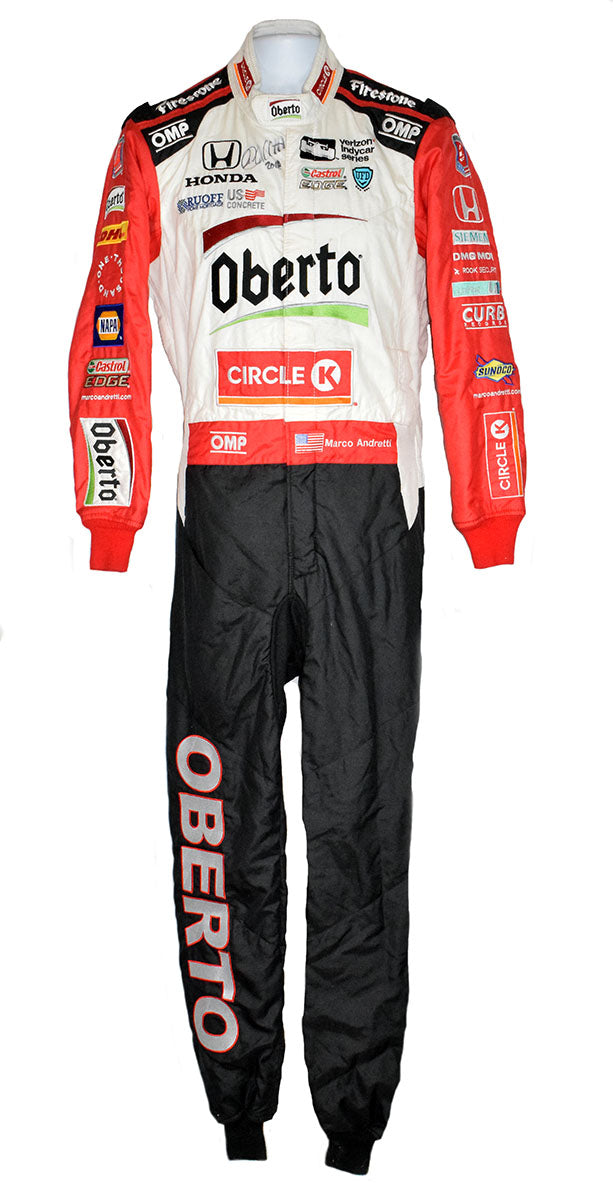 2018 Marco Andretti Signed Race Used Phoenix "Mario Tribute" IndyCar Suit