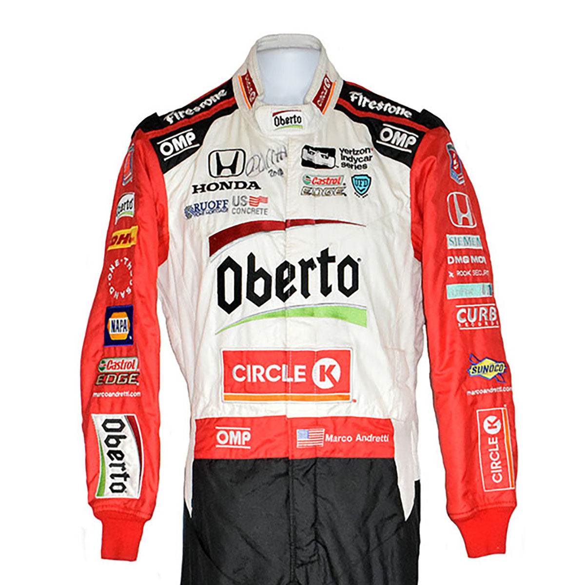 2018 Marco Andretti Signed Race Used Phoenix "Mario Tribute" IndyCar Suit