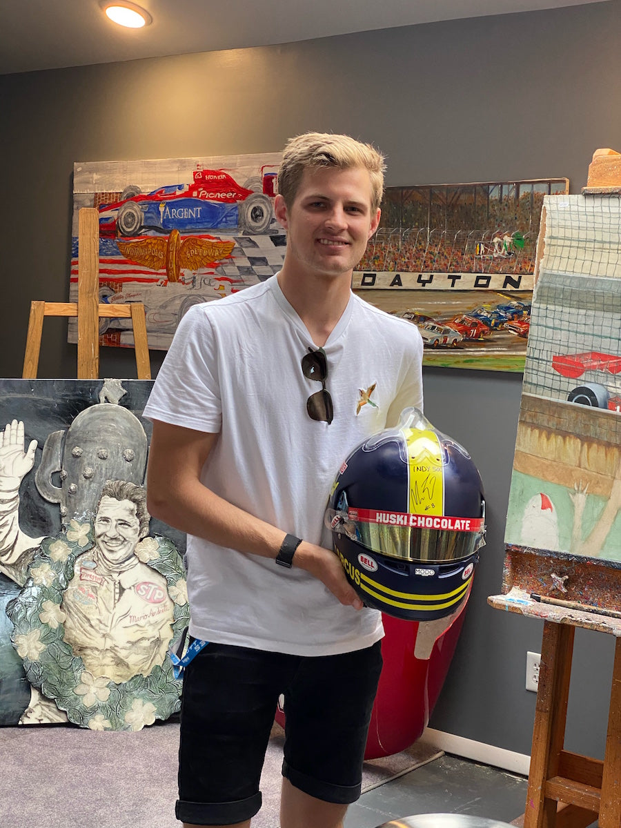 2020 Marcus Ericsson Signed Race Used Indy 500 Helmet, Suit, Nomex, Gloves And Boots Set