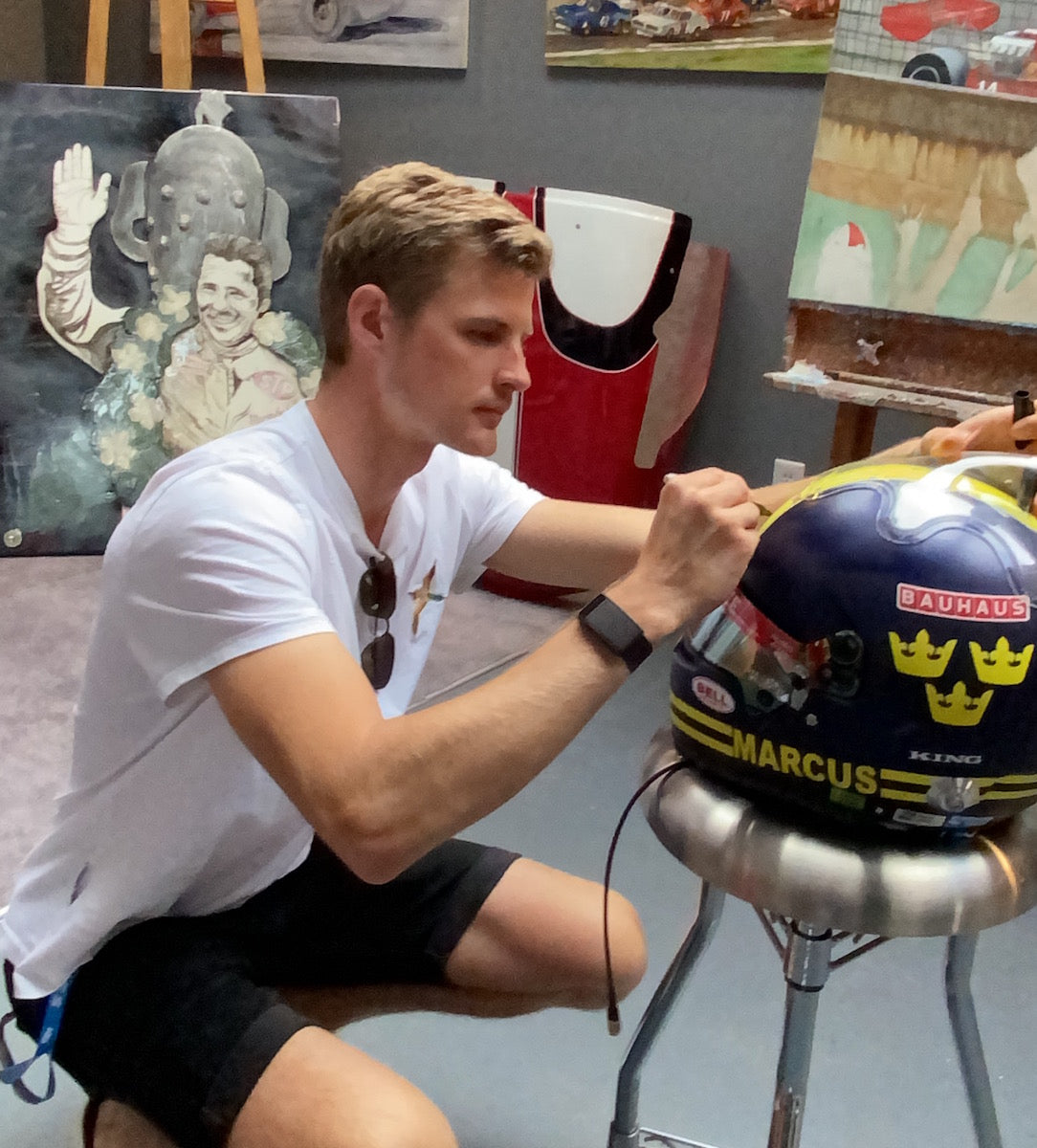 2020 Marcus Ericsson Signed Race Used Indy 500 Helmet, Suit, Nomex, Gloves And Boots Set