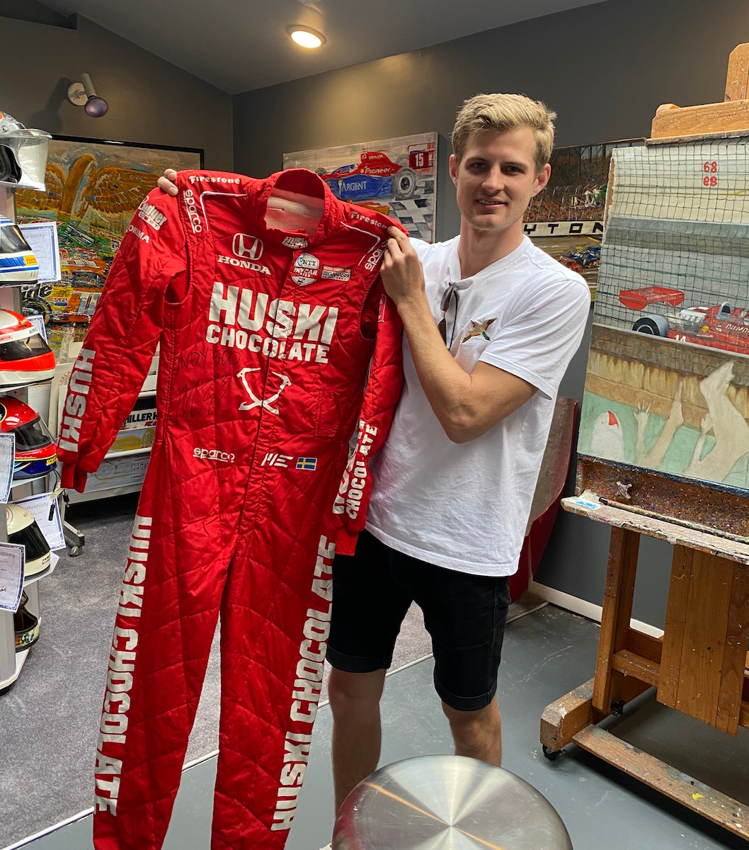 2020 Marcus Ericsson Signed Race Used Indy 500 Helmet, Suit, Nomex, Gloves And Boots Set
