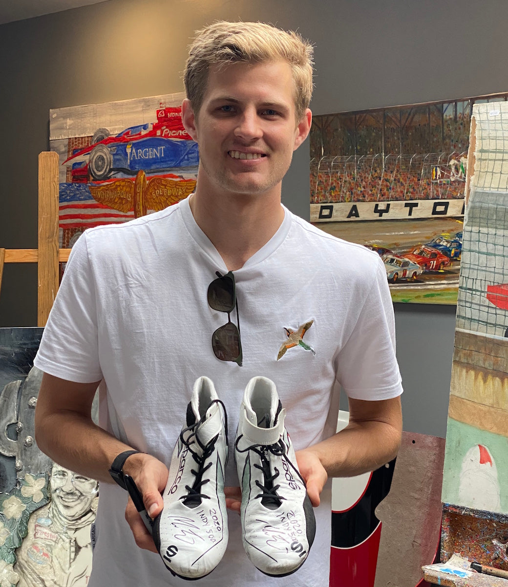 2020 Marcus Ericsson Signed Race Used Indy 500 Helmet, Suit, Nomex, Gloves And Boots Set