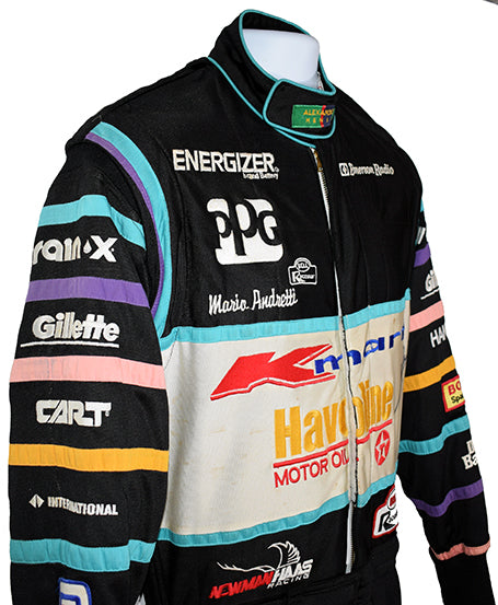 1990 Mario Andretti Signed Race Used Newman-Haas IndyCar Suit