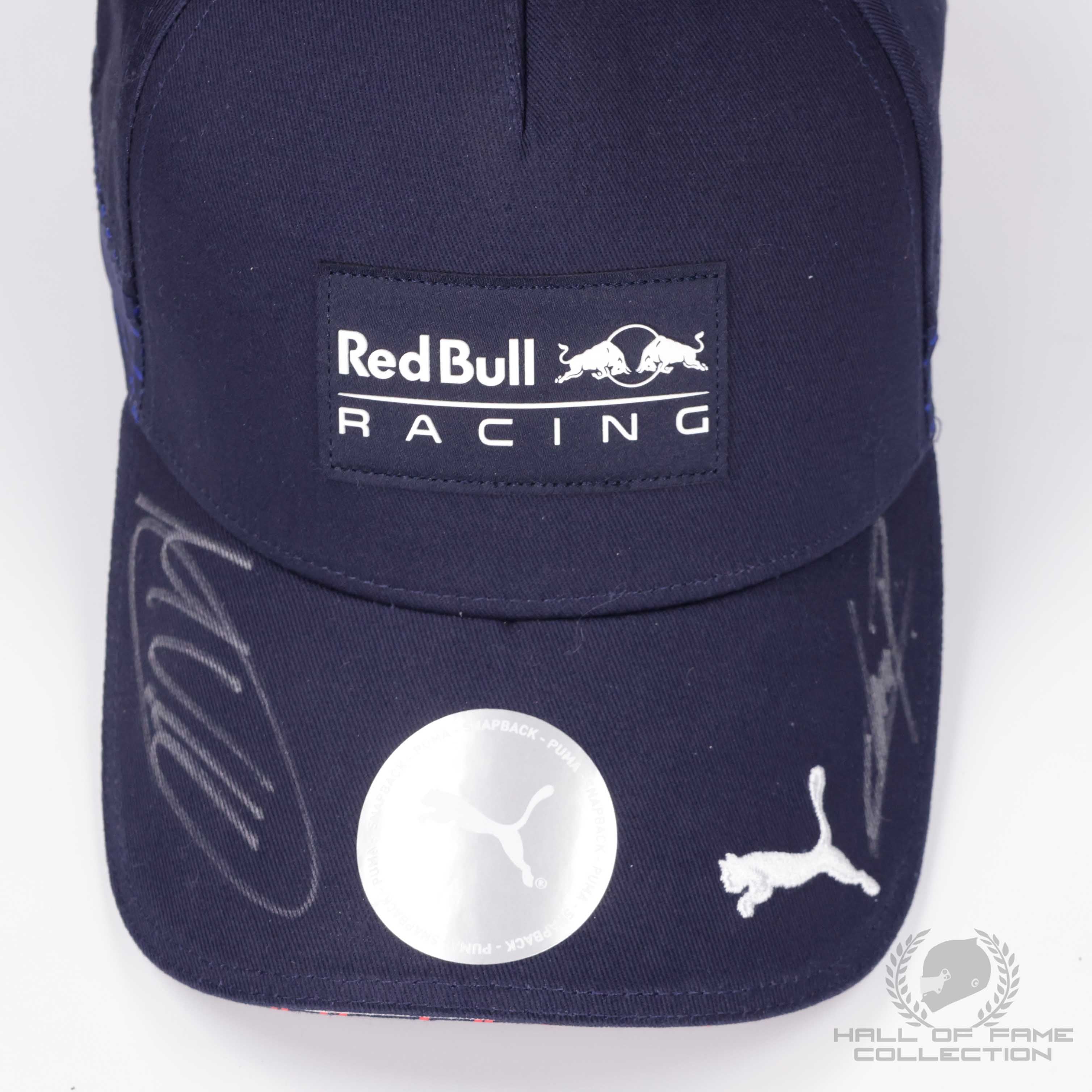 Max Verstappen and Sergio Perez Sigend Red Bull F1 Hat