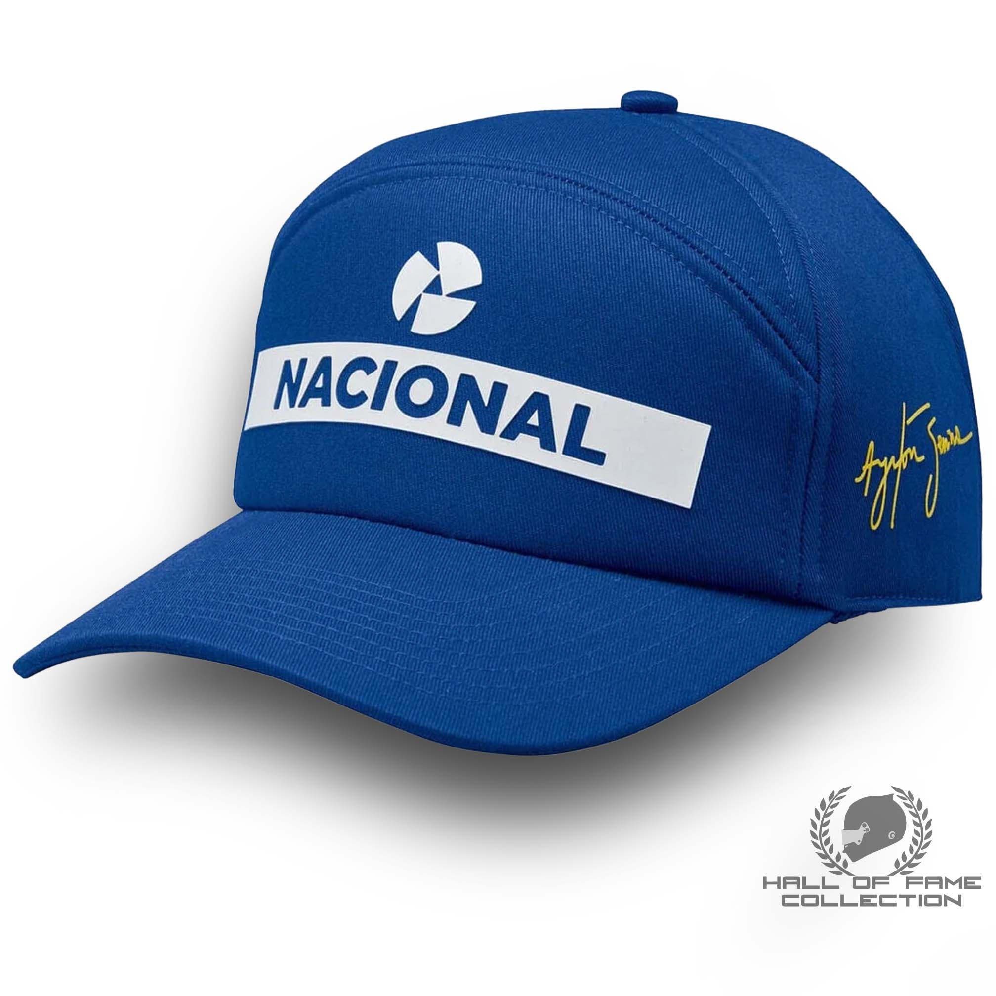 Ayrton Senna Replica Nacional Baseball Hat- Blue with Gift Bag