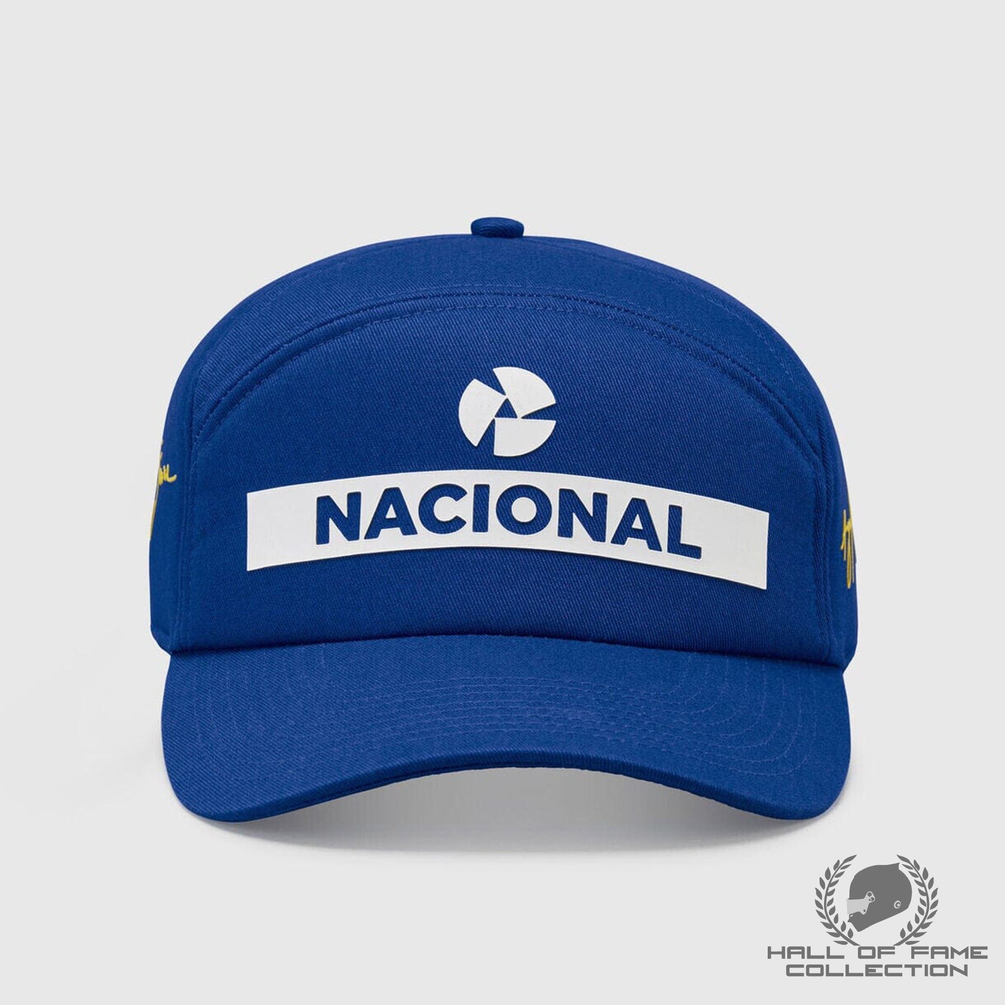 Ayrton Senna Replica Nacional Baseball Hat- Blue with Gift Bag