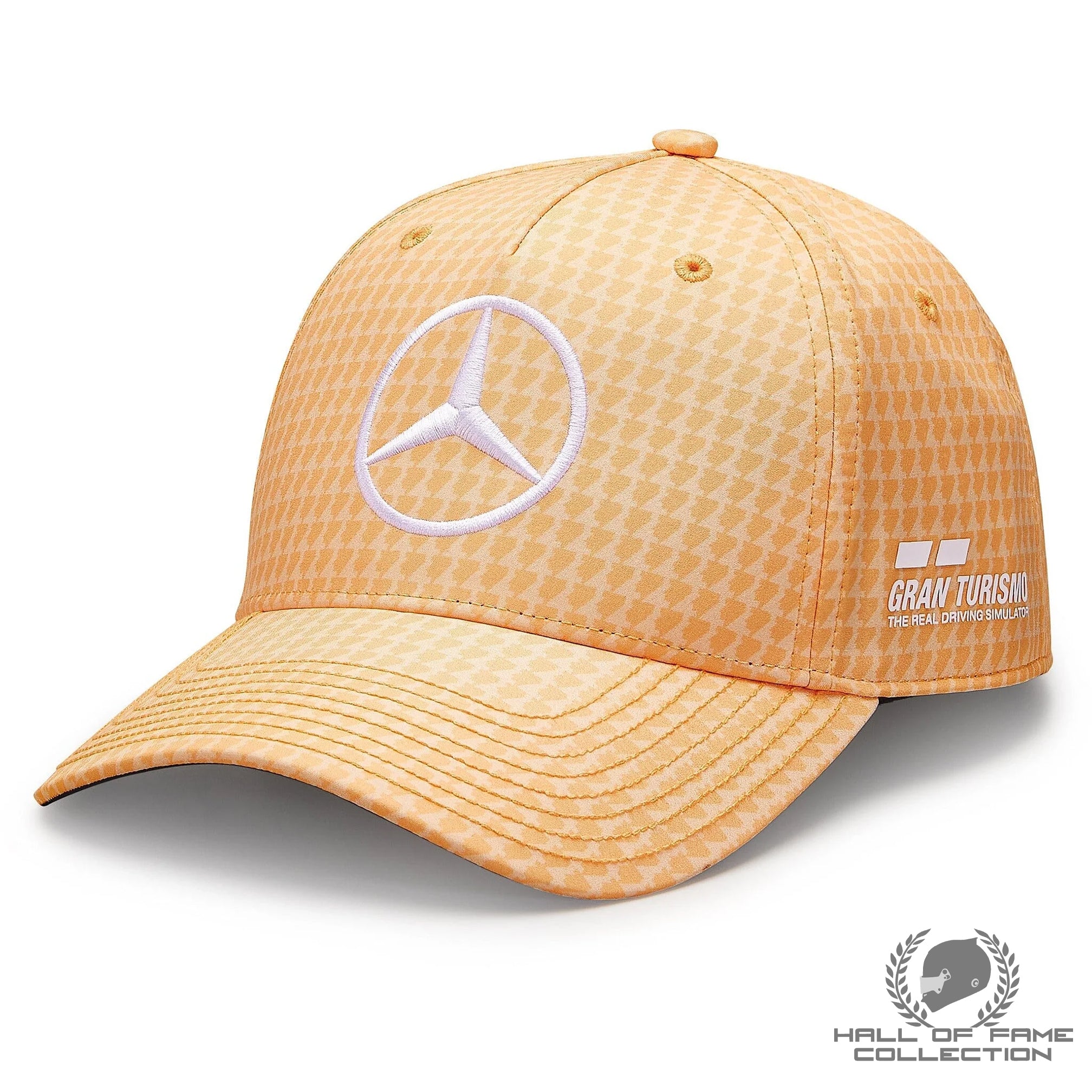 Mercedes AMG Petronas F1 2023 Lewis Hamilton Baseball Hat - Peach