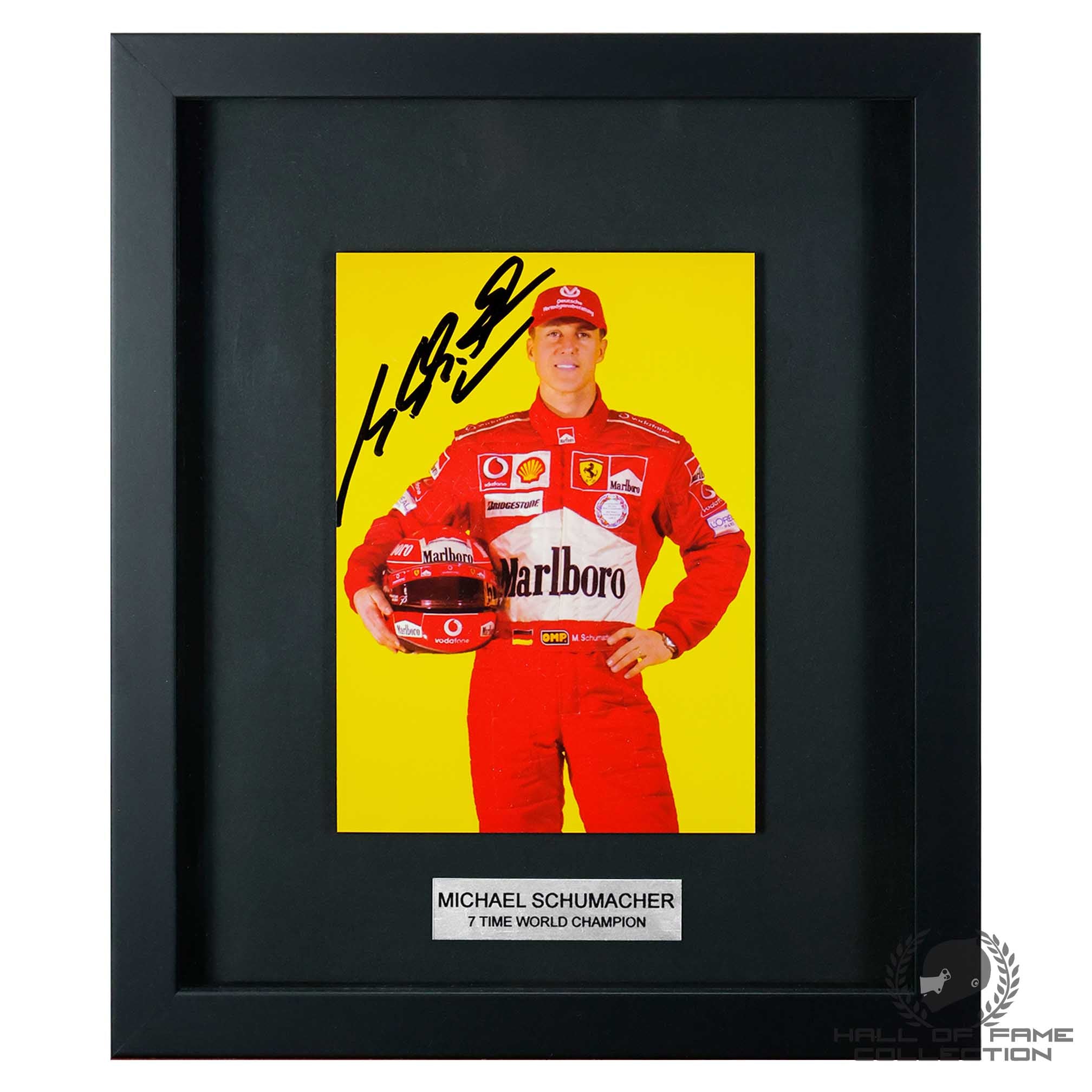 Michael Schumacher Signed Scuderia Ferrari Framed F1 Driver Photo