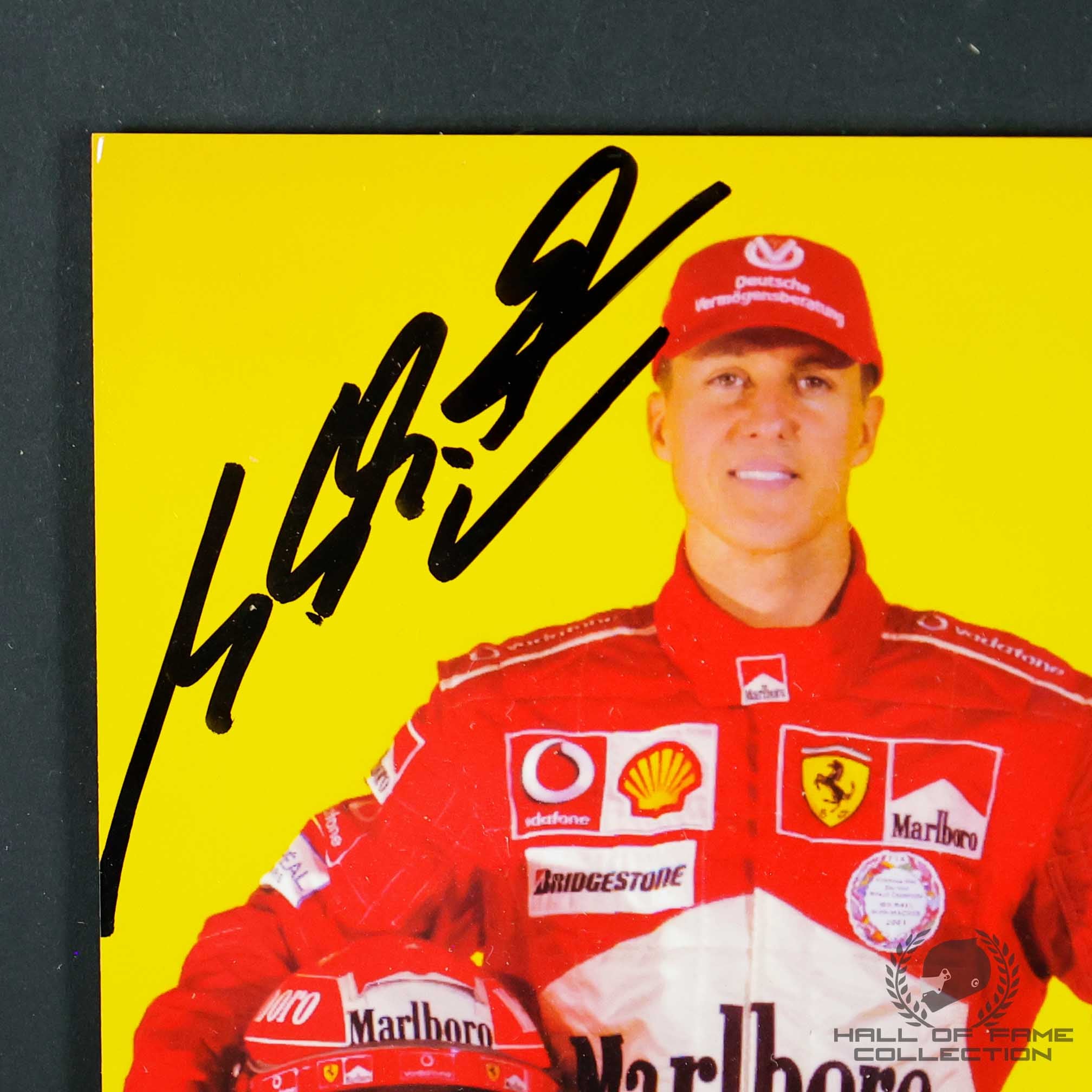 Michael Schumacher Signed Scuderia Ferrari Framed F1 Driver Photo