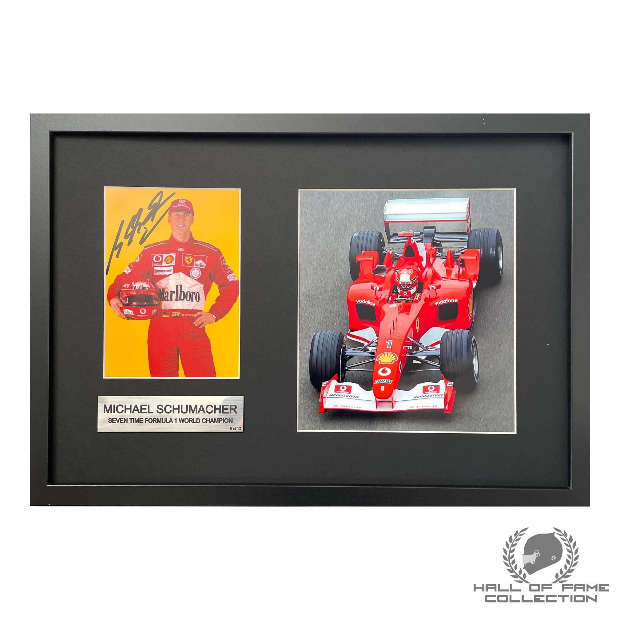 Michael Schumacher Signed Framed Scuderia Ferrari F1 Photo