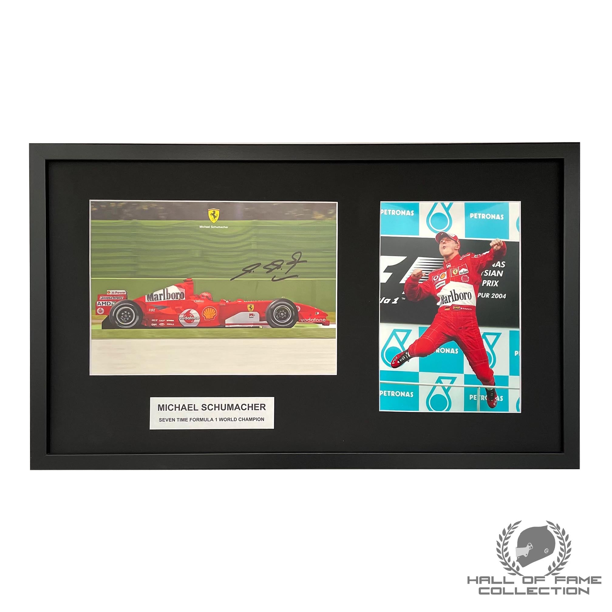 Michael Schumacher Signed Framed Scuderia Ferrari F1 Driver Card