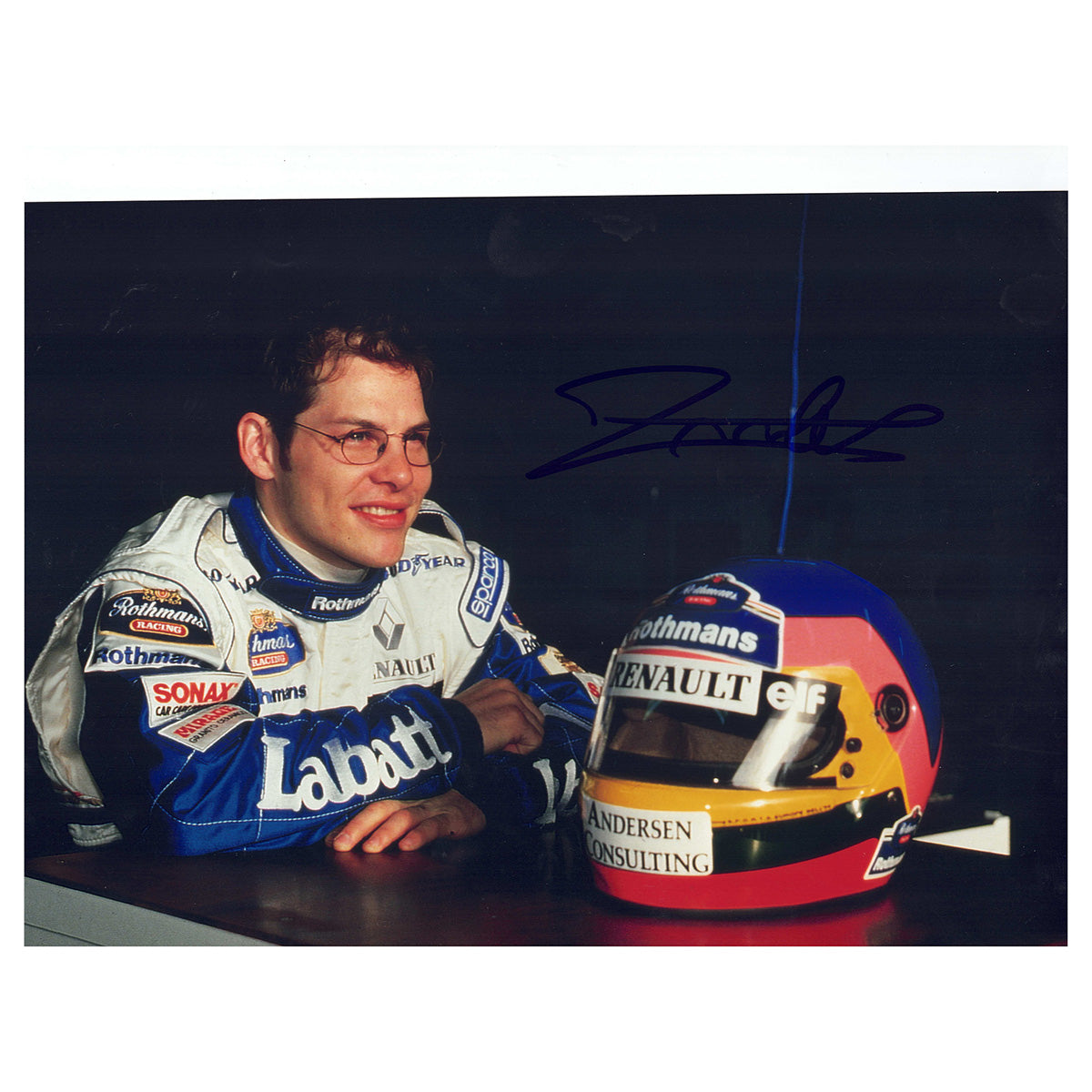 1996 Jacques Villeneuve Signed Williams 8 x 10 F1 Photograph