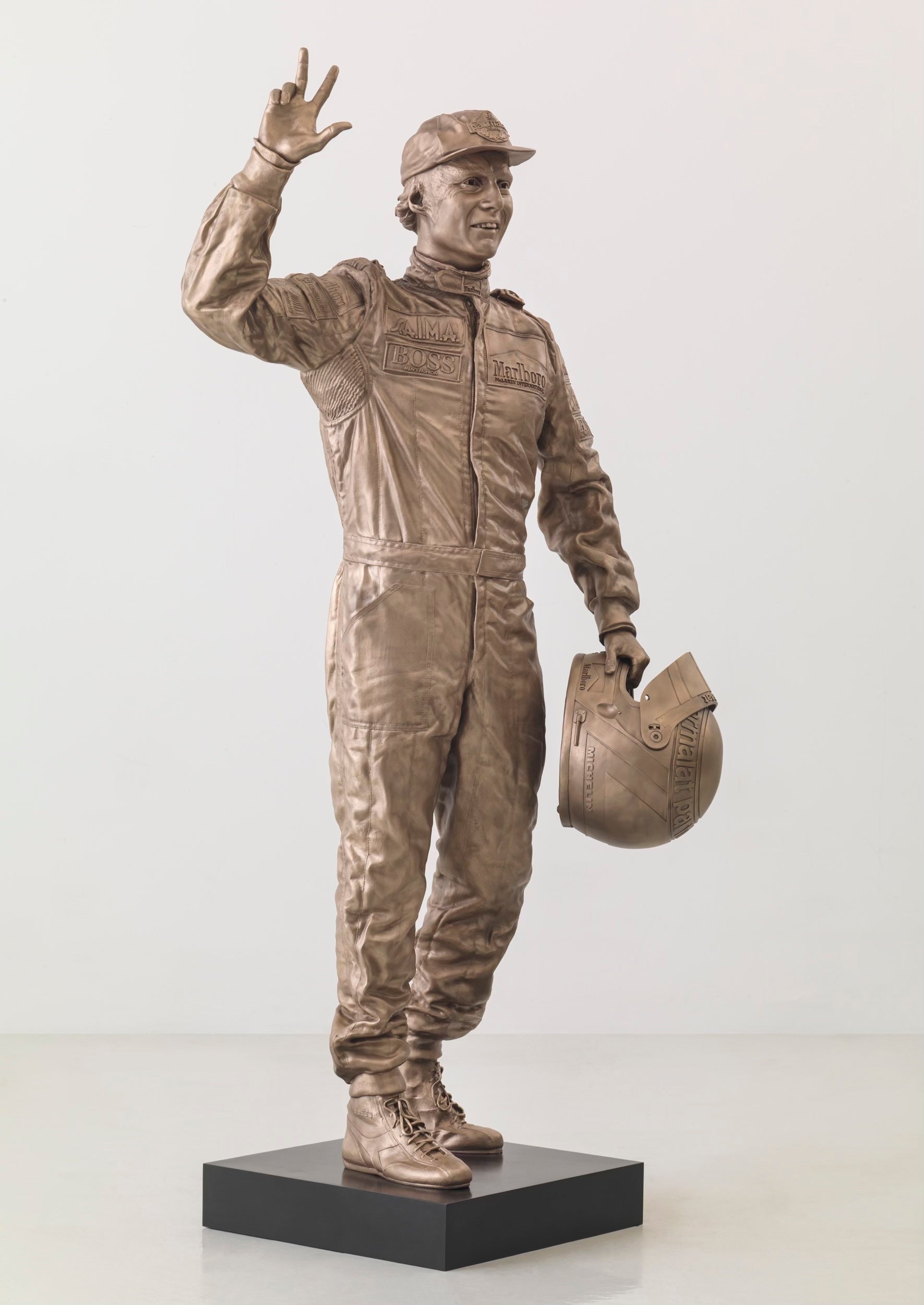 Niki Lauda Limited Edition of 25 McLaren Racing Paul Oz Bronze Statue