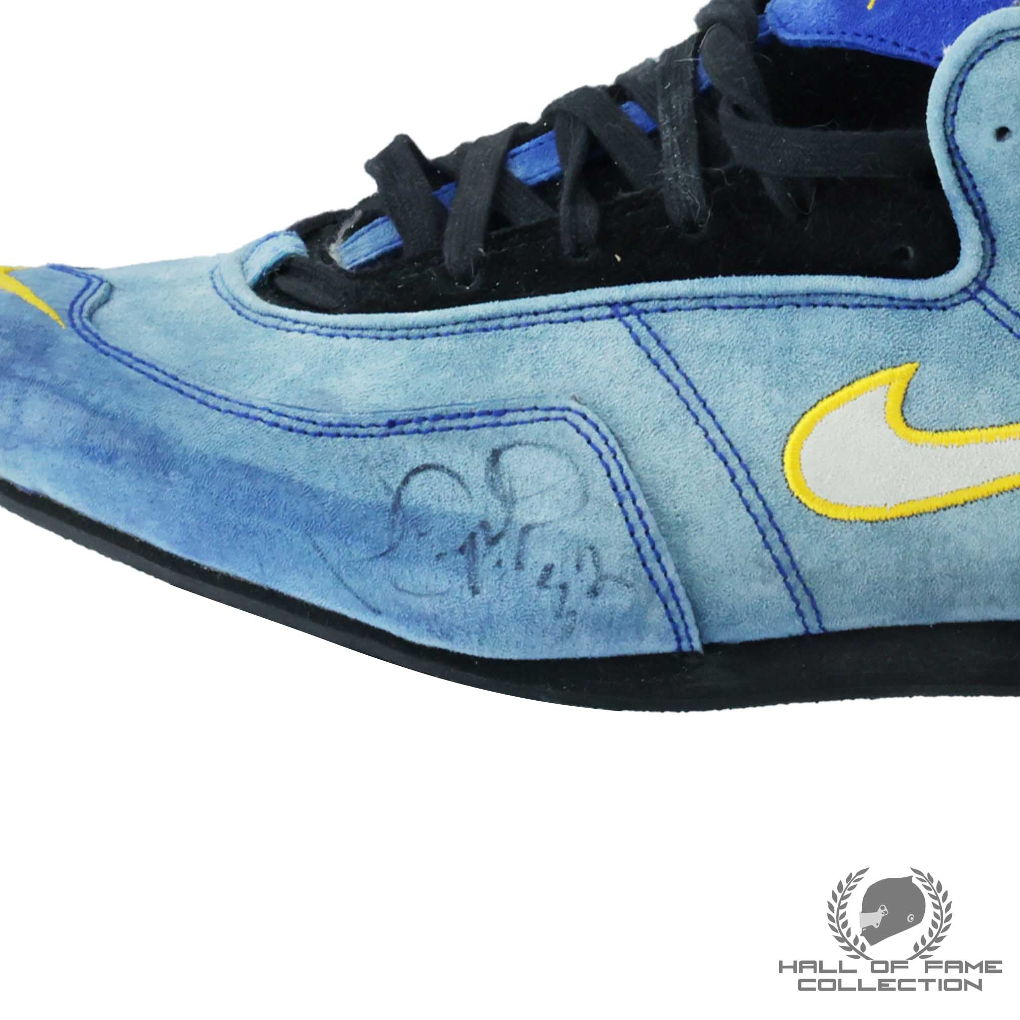 2003 Patrick Carpentier Signed Team Players Race Used IndyCar Boots