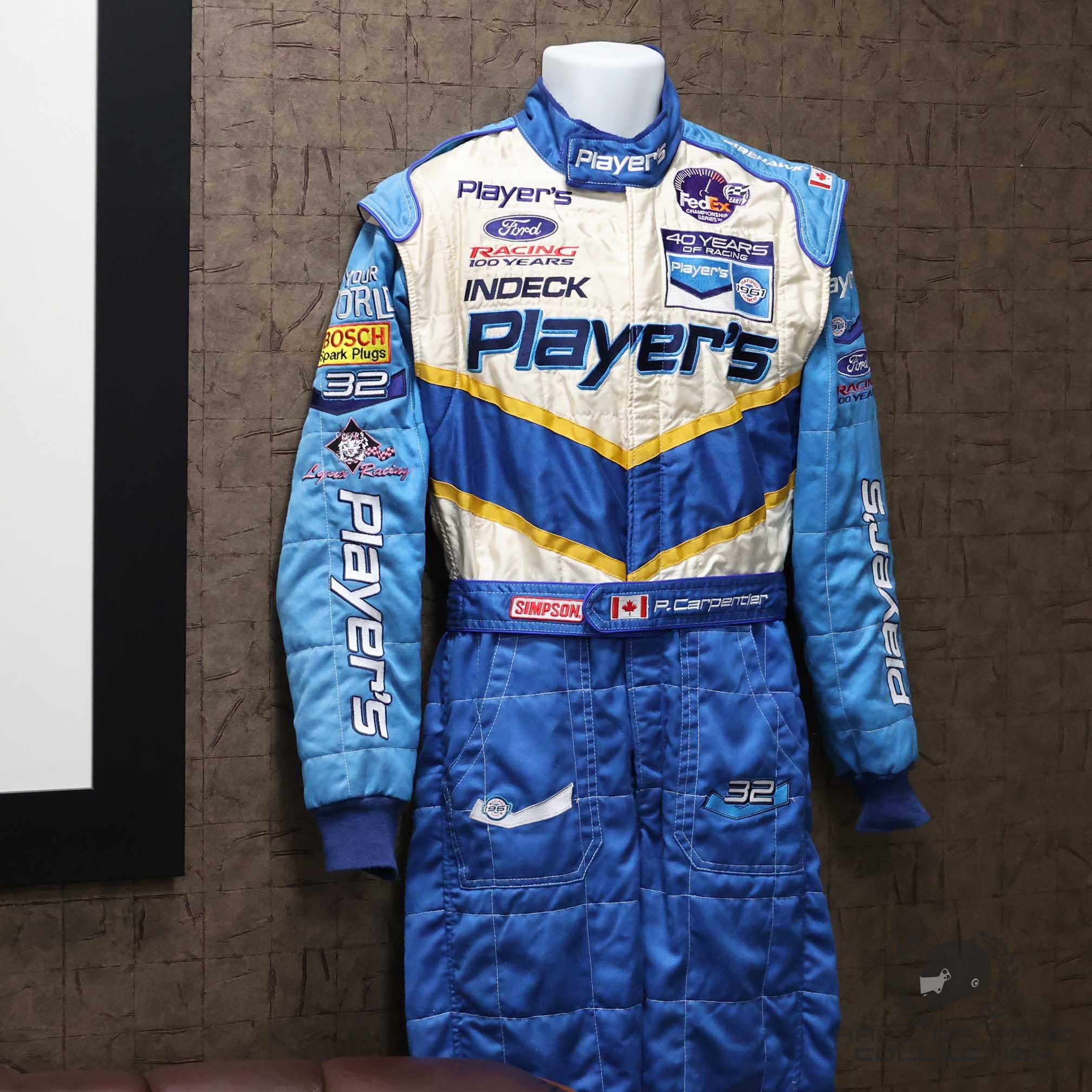 2002 Patrick Carpentier Race Used Team Players IndyCar Suit