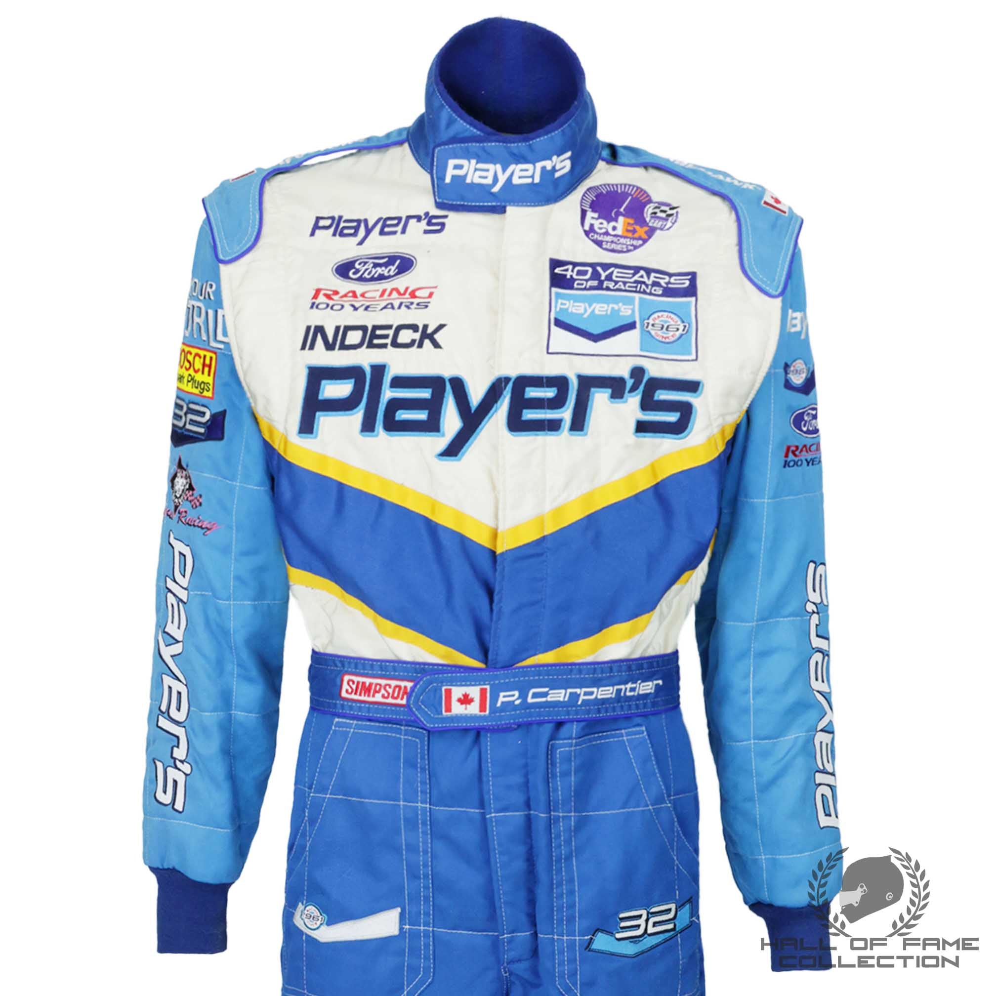 2002 Patrick Carpentier Race Used Team Players IndyCar Suit