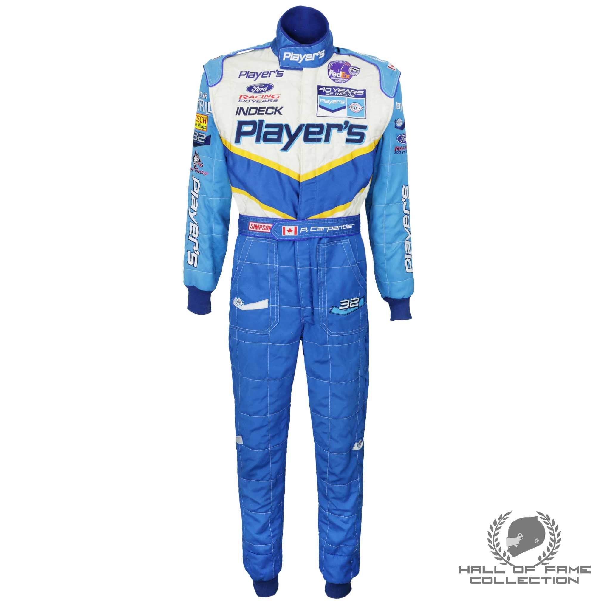 2002 Patrick Carpentier Race Used Team Players IndyCar Suit