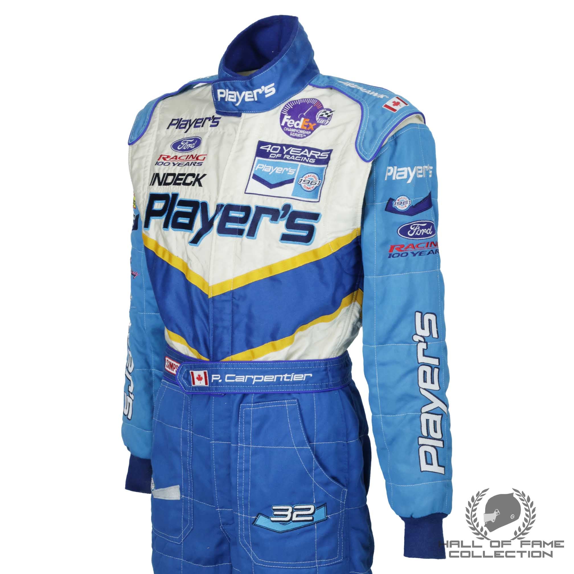 2002 Patrick Carpentier Race Used Team Players IndyCar Suit