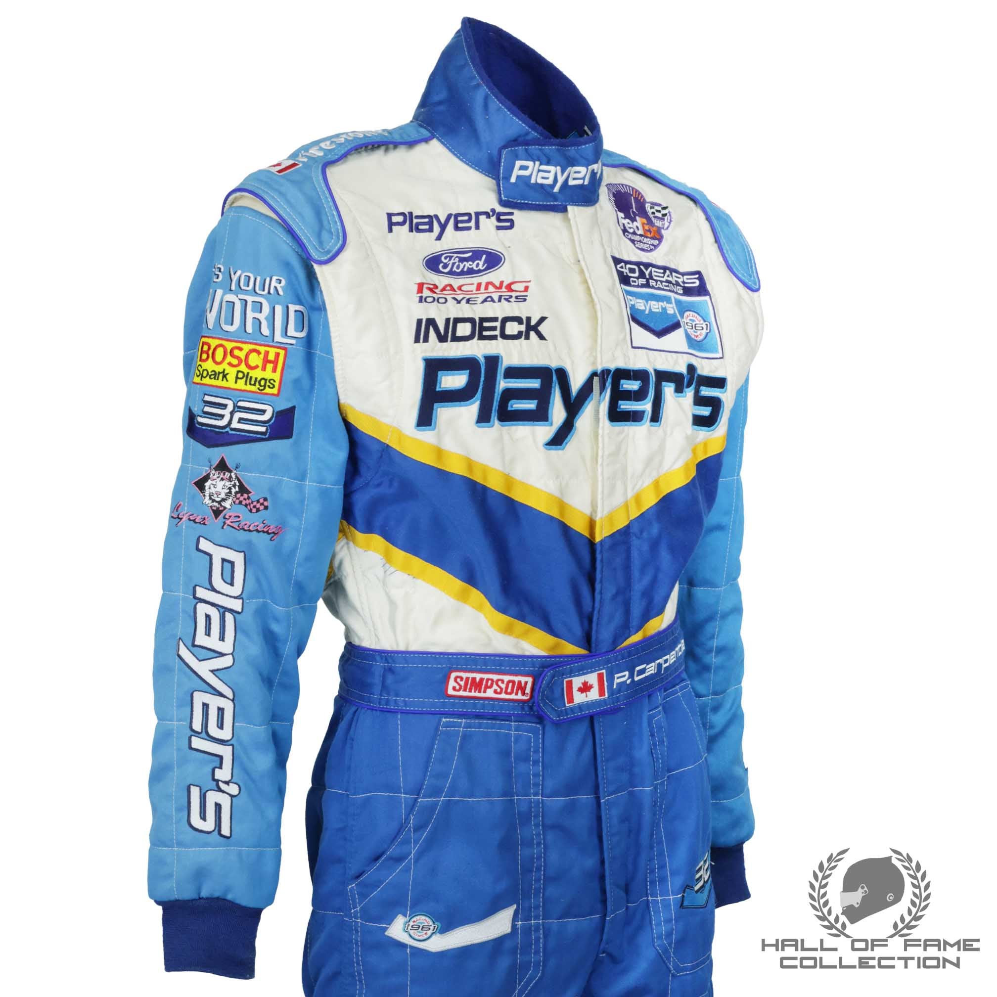 2002 Patrick Carpentier Race Used Team Players IndyCar Suit
