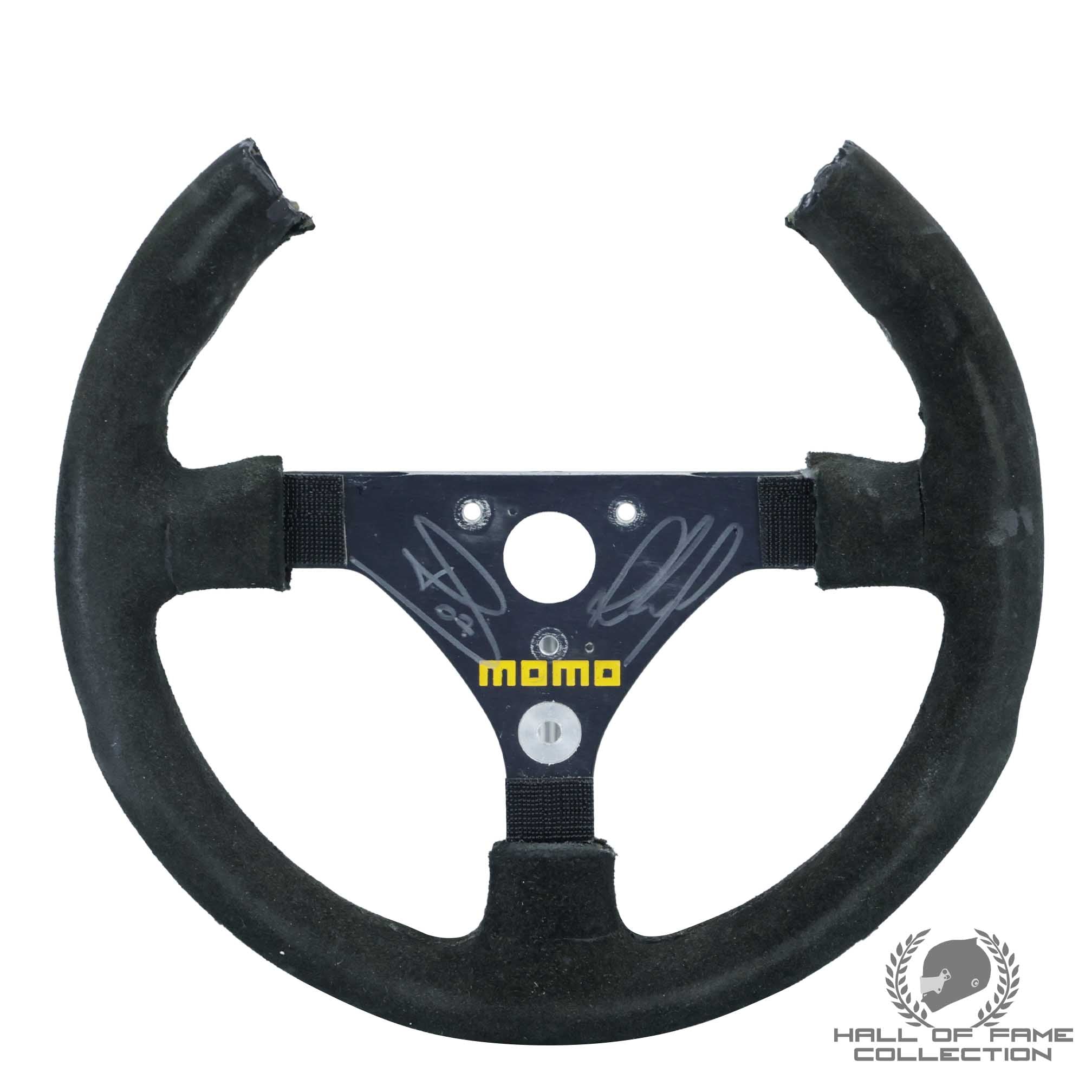 Paul Tracy / Sebastien Bourdais Signed IndyCar Steering Wheel