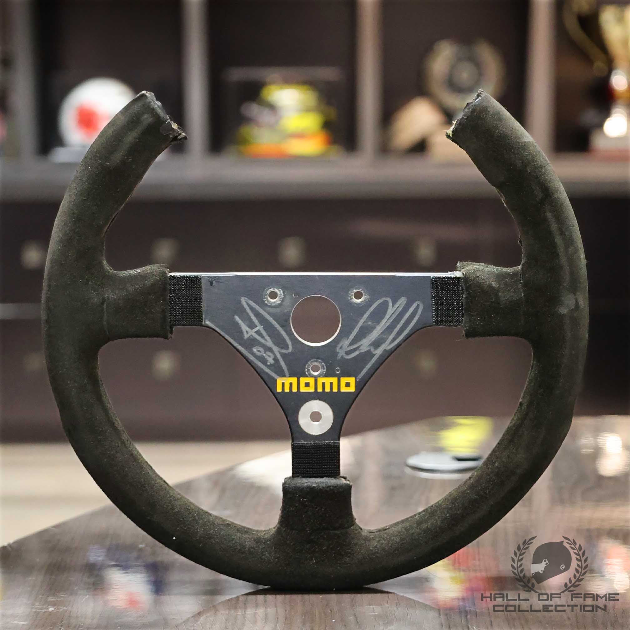 Paul Tracy / Sebastien Bourdais Signed IndyCar Steering Wheel