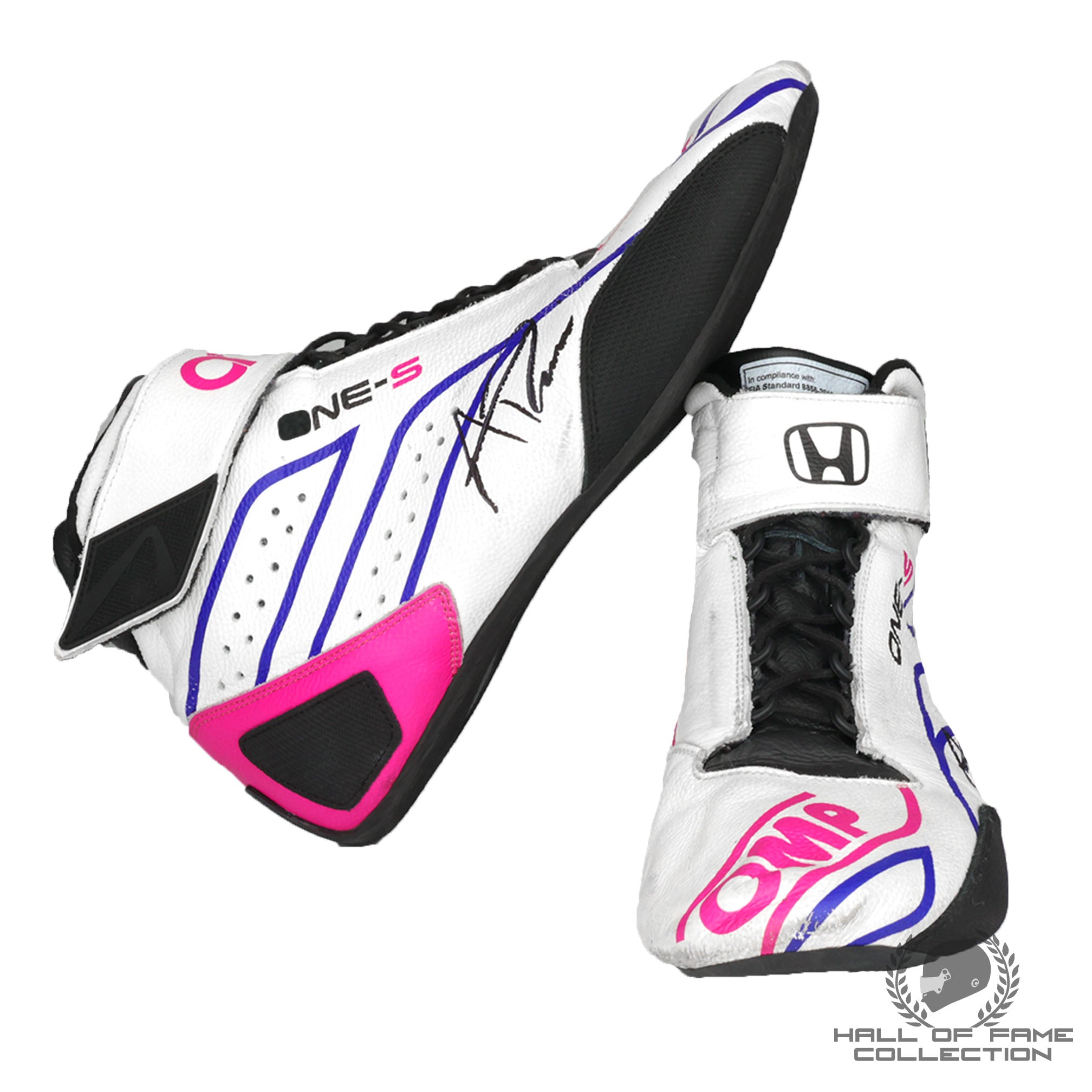 2022 Alexander Rossi Signed Race Winning Gallagher Grand Prix Boots