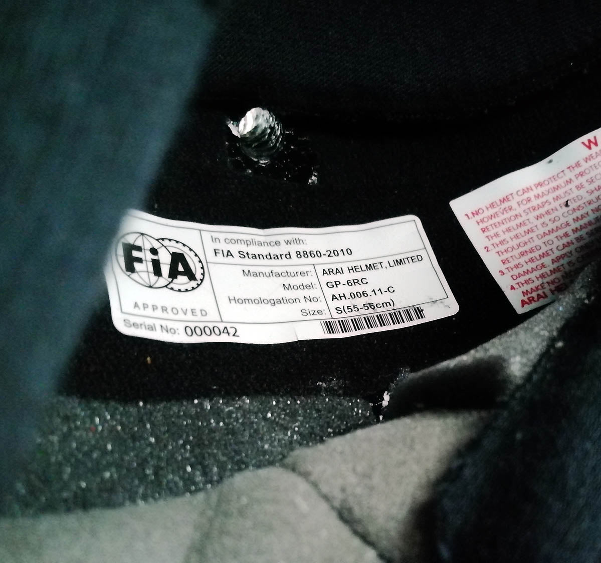 2012 Daniel Ricciardo Signed Race Used Toro Rosso Rookie F1 Helmet