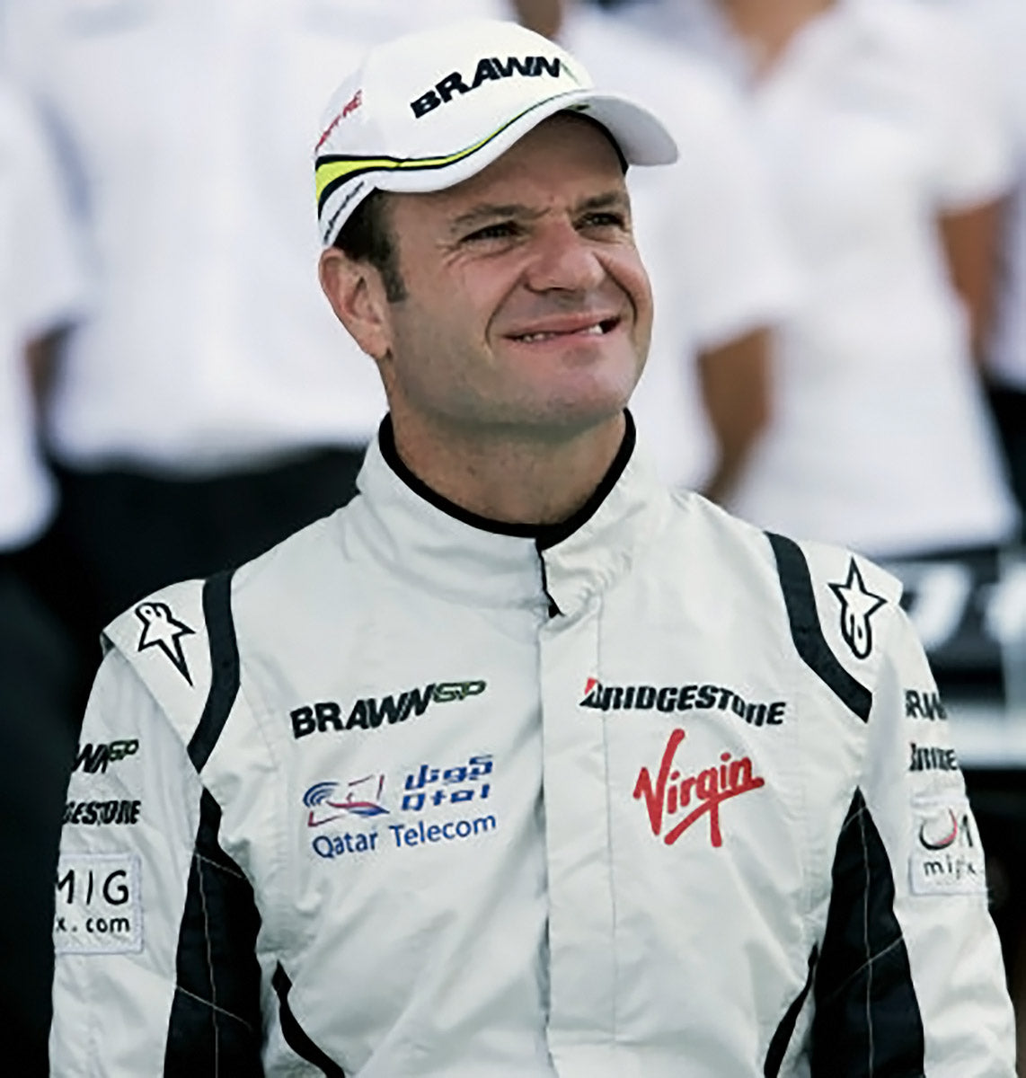 2009 Rubens Barrichello Race Used Brawn Abu Dhabi Grand Prix F1 Suit