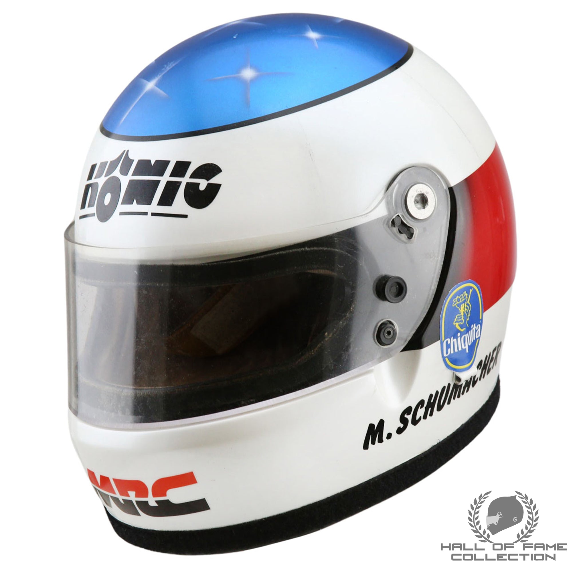 1988-91 Michael Schumacher Signed Race Used Sauber Mercedes World Sportscar Helmet