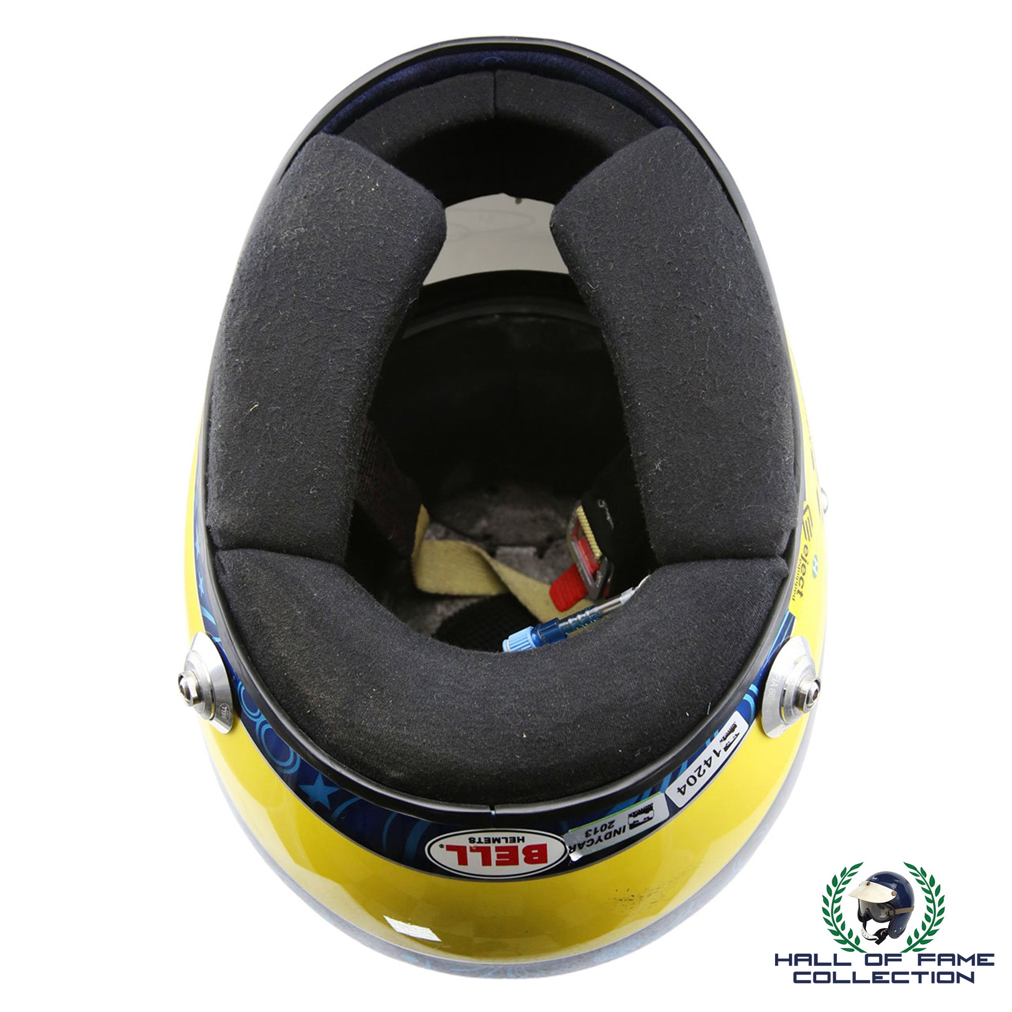 2012/13 Sebastien Bourdais Signed Race Used Dragon Racing Indycar Helmet