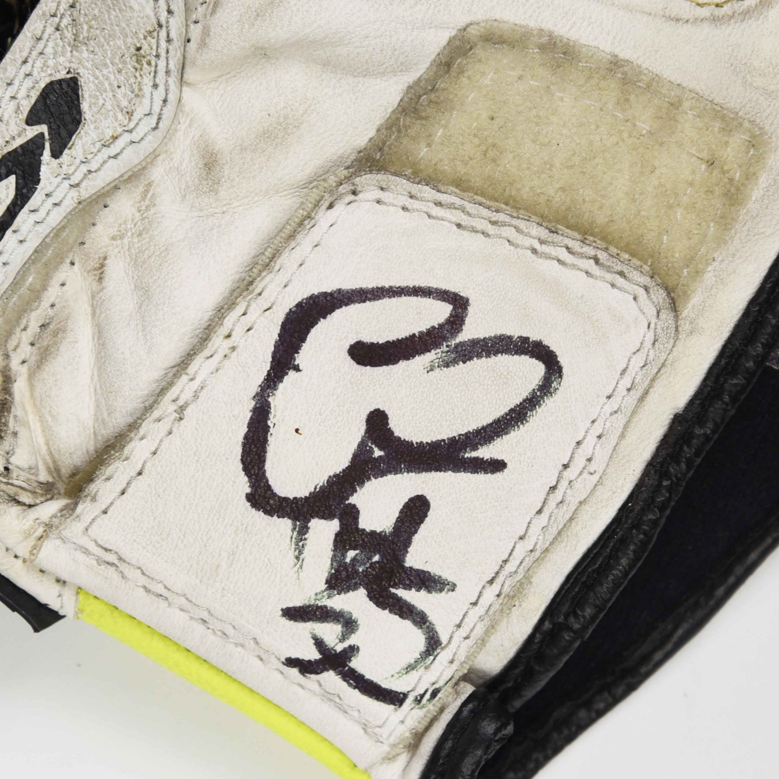 2011 Cal Crutchlow Signed Race Used Yamaha Tech 3 MotoGP Gloves
