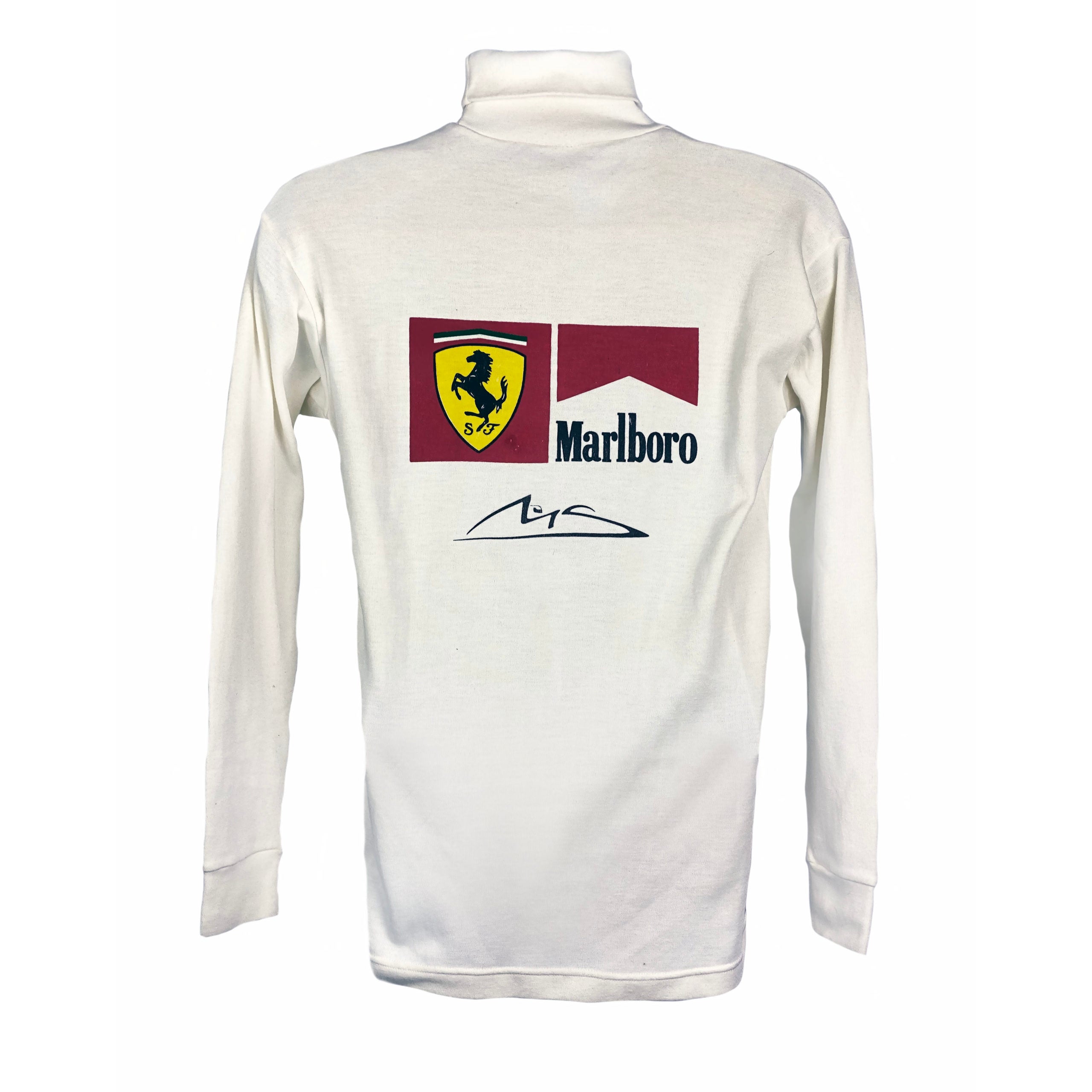 2001 Michael Schumacher Signed Race Used 4th World Title Ferrari F1 Nomex Undershirt