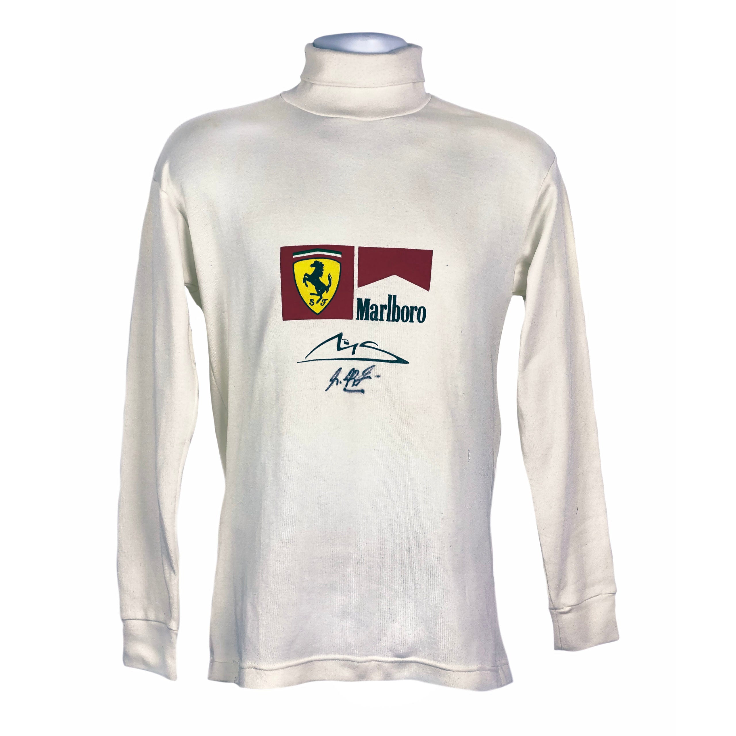 2001 Michael Schumacher Signed Race Used 4th World Title Ferrari F1 Nomex Undershirt