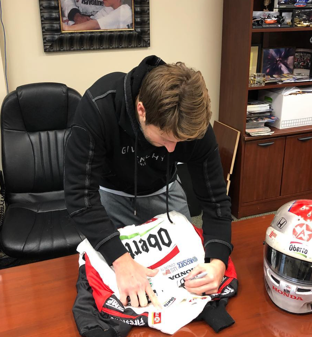 2018 Marco Andretti Signed Race Used Phoenix "Mario Tribute" IndyCar Suit