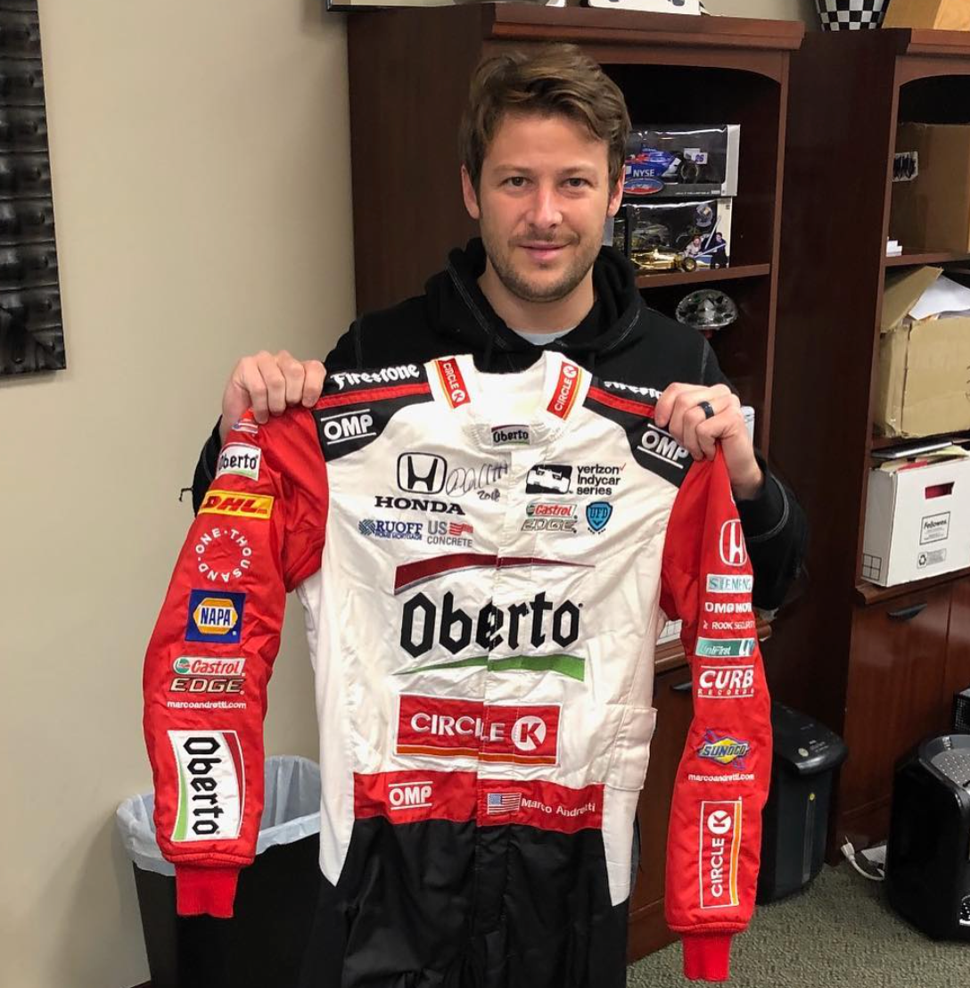2018 Marco Andretti Signed Race Used Phoenix "Mario Tribute" IndyCar Suit