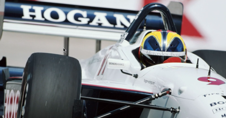 1999 Helio Castroneves Signed Mercedes Hogan Racing IndyCar Visor