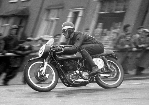 1956 Frank Perris 8th Place Silver Junior Isle of Man TT Trophy