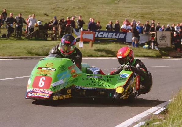 1997 Kenny Howles 5th Place Silver Sidecar Race A Isle of Man TT Trophy