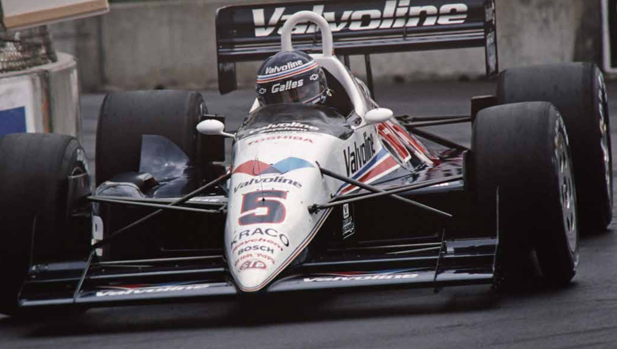 1990 Al Unser JR. Signed Championship Winning Season Used Galles-Kraco Racing IndyCar Helmet