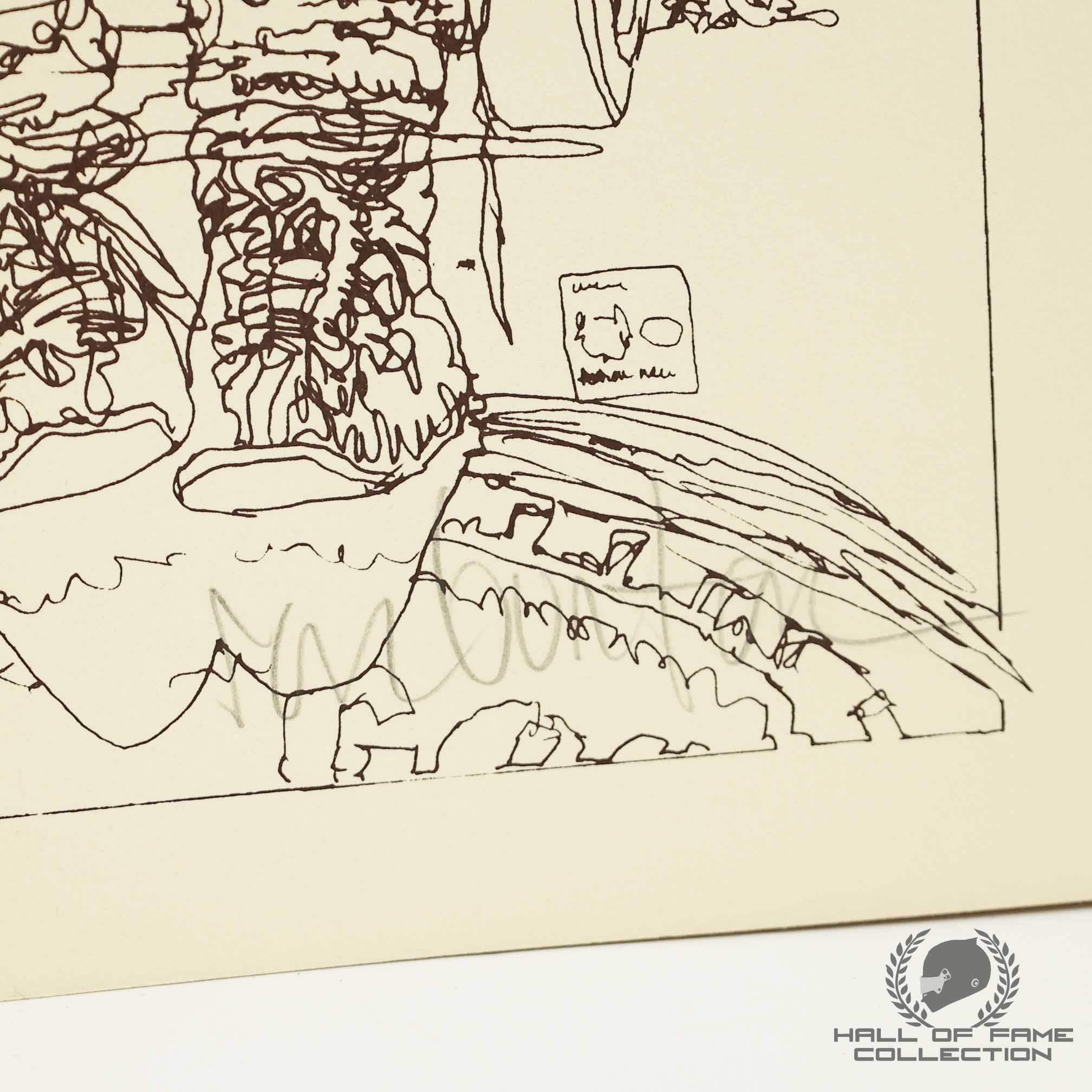 Steve Chassey Signed USAC Ron Burton Limited Edition /20 21x26" Print