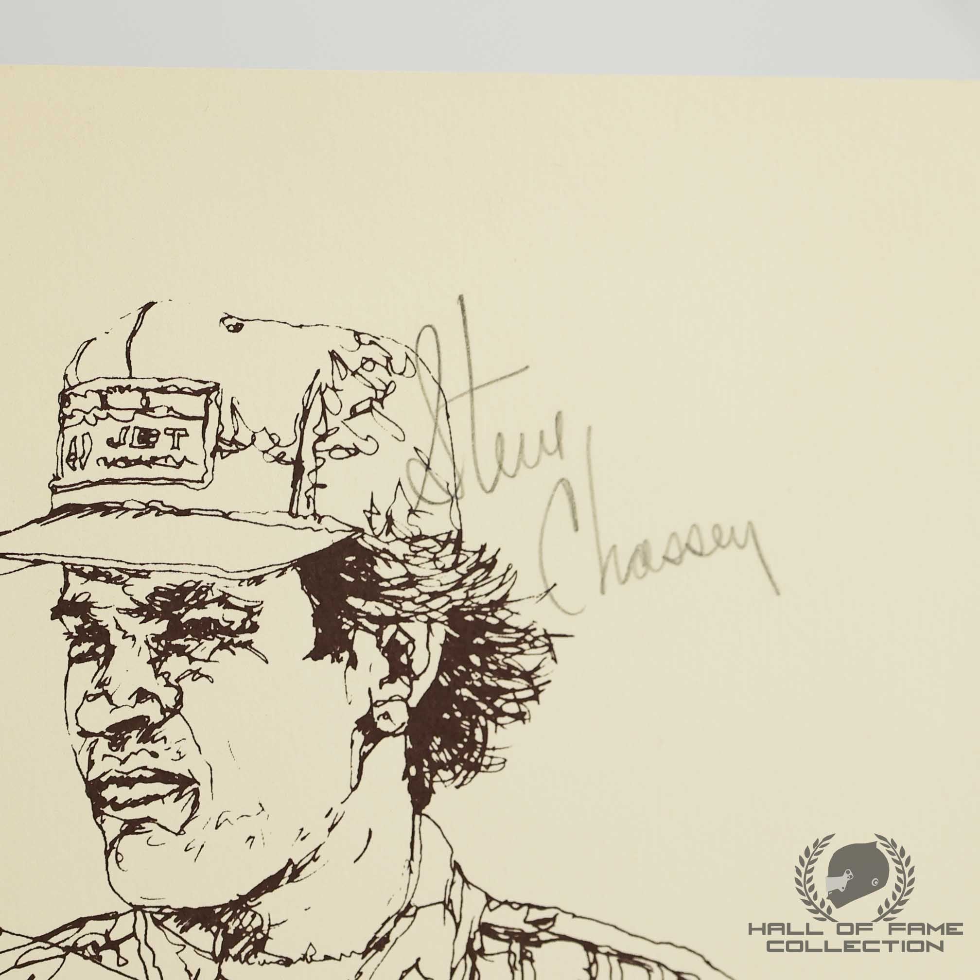 Steve Chassey Signed USAC Ron Burton Limited Edition /20 21x26" Print